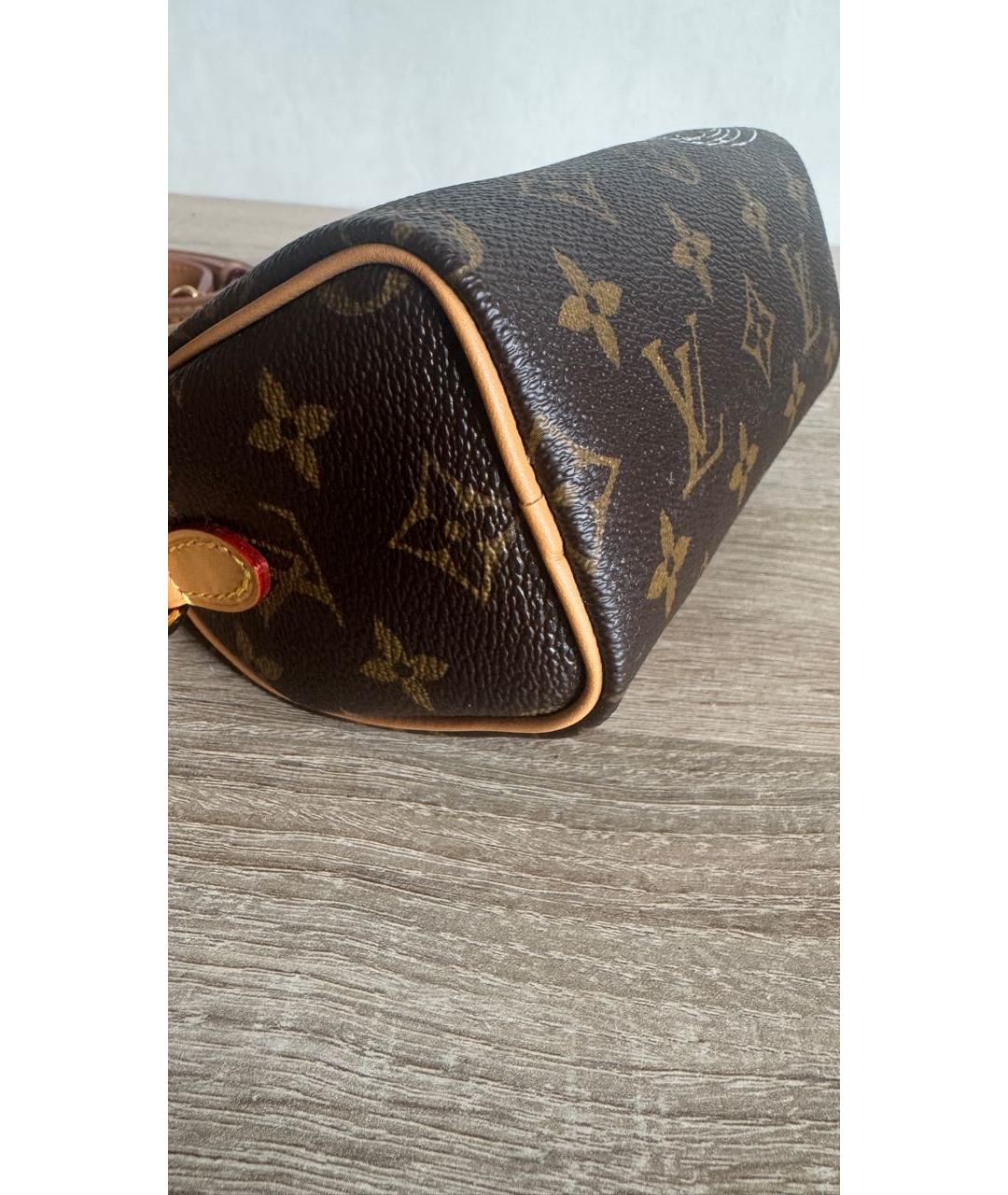 LOUIS VUITTON Коричневая сумка с короткими ручками, фото 3