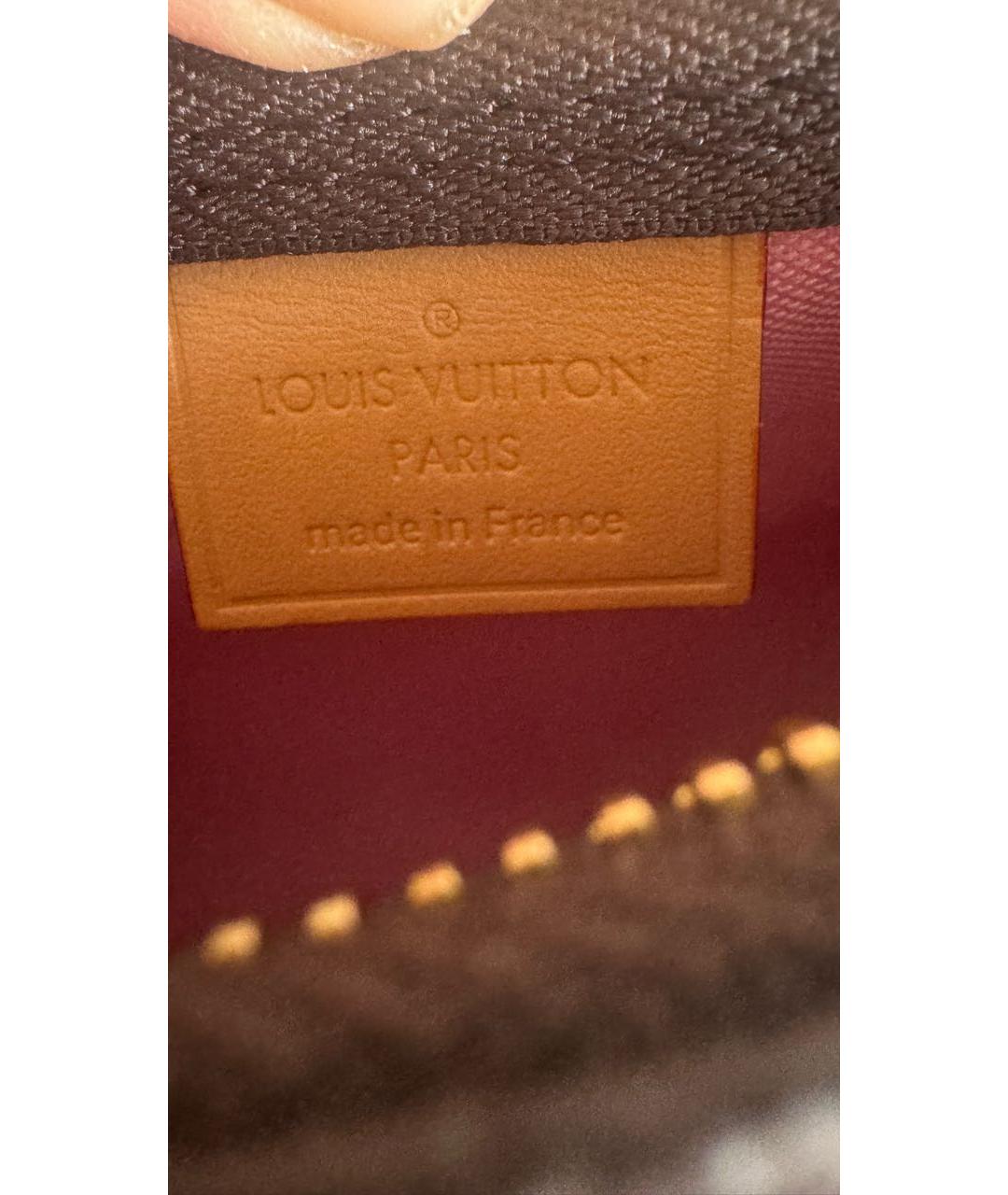 LOUIS VUITTON Коричневая сумка с короткими ручками, фото 7