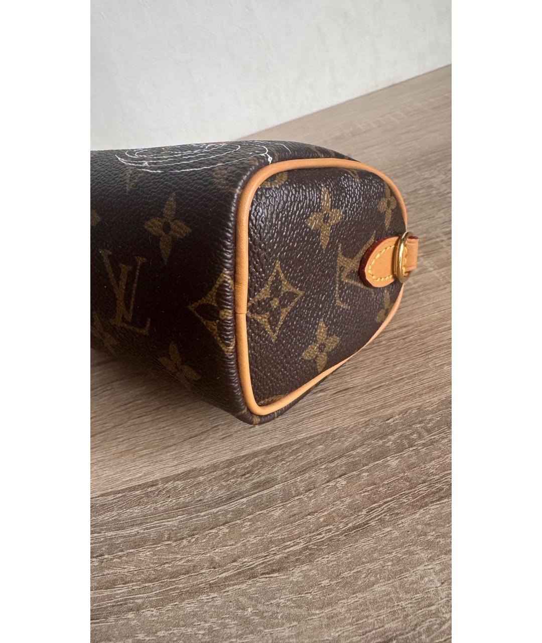 LOUIS VUITTON Коричневая сумка с короткими ручками, фото 4