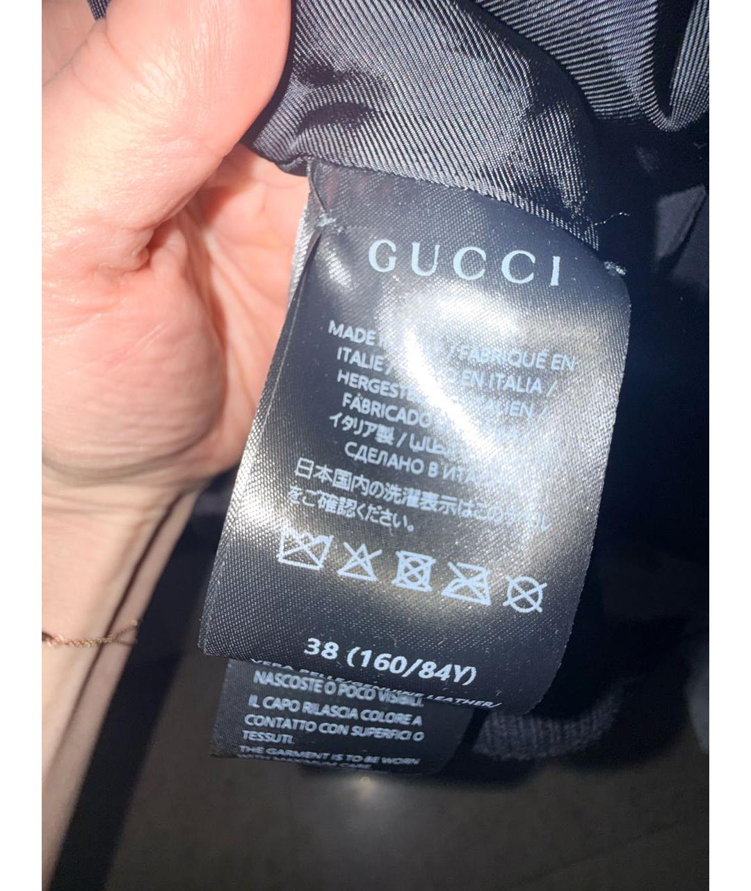 GUCCI Коричневая кожаная куртка, фото 6