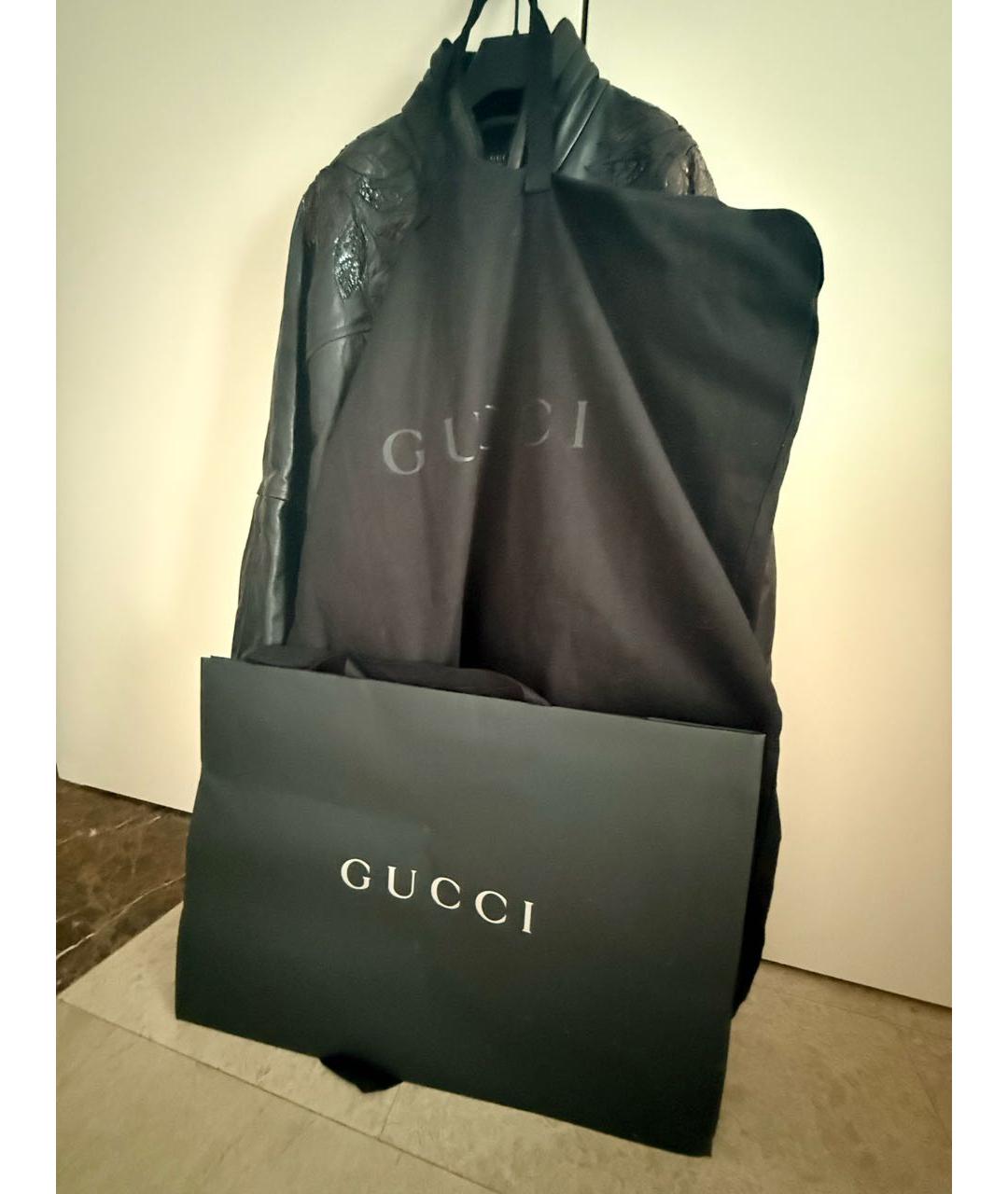 GUCCI Коричневая кожаная куртка, фото 7