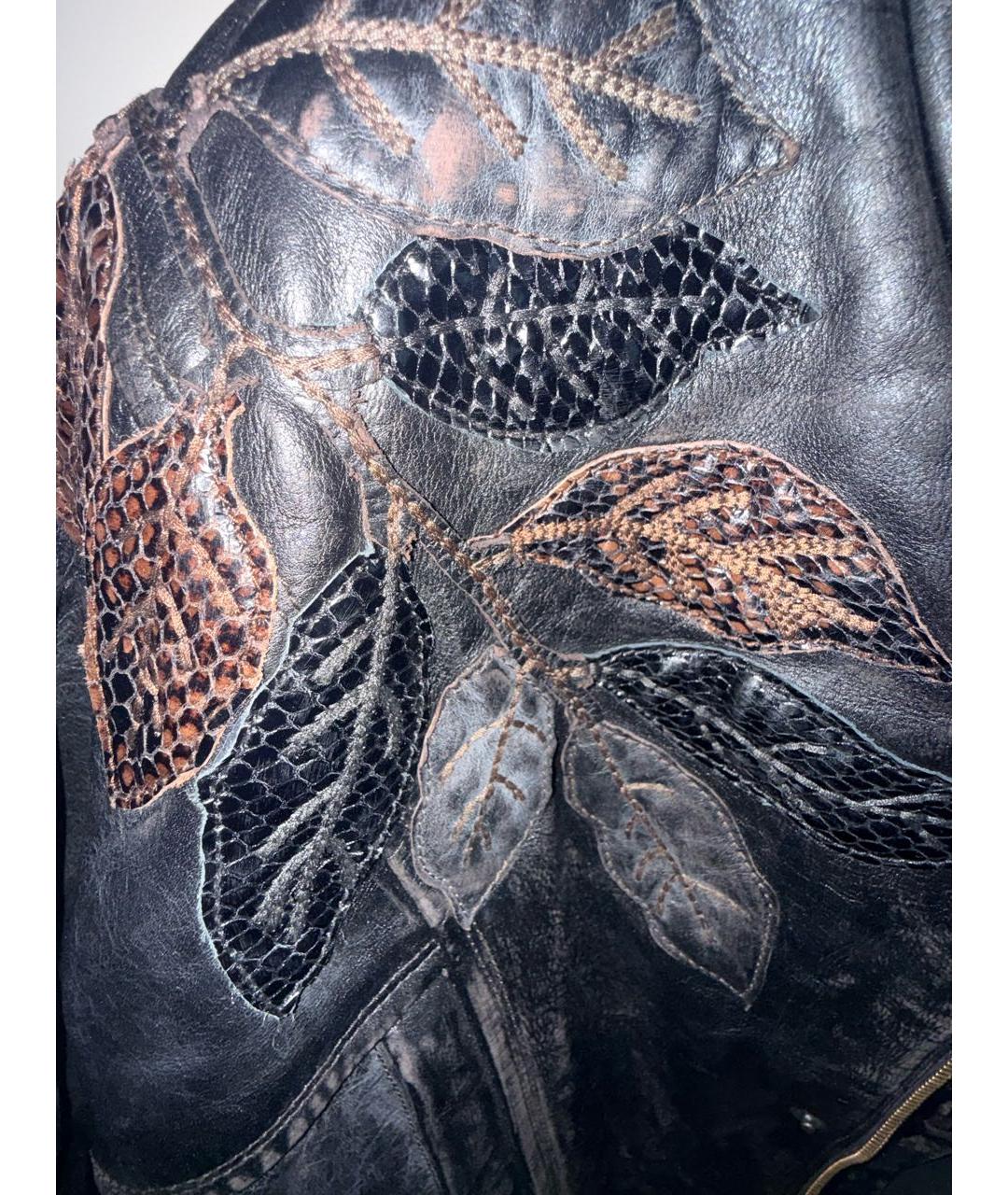 GUCCI Коричневая кожаная куртка, фото 4