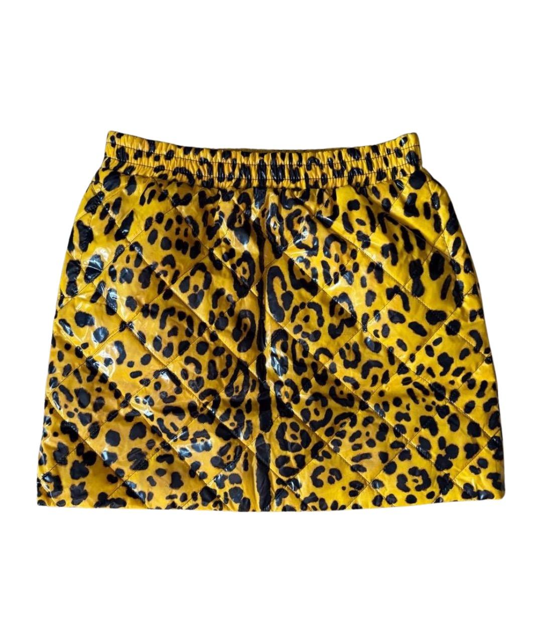 DOLCE&GABBANA Желтая полиэстеровая юбка, фото 1