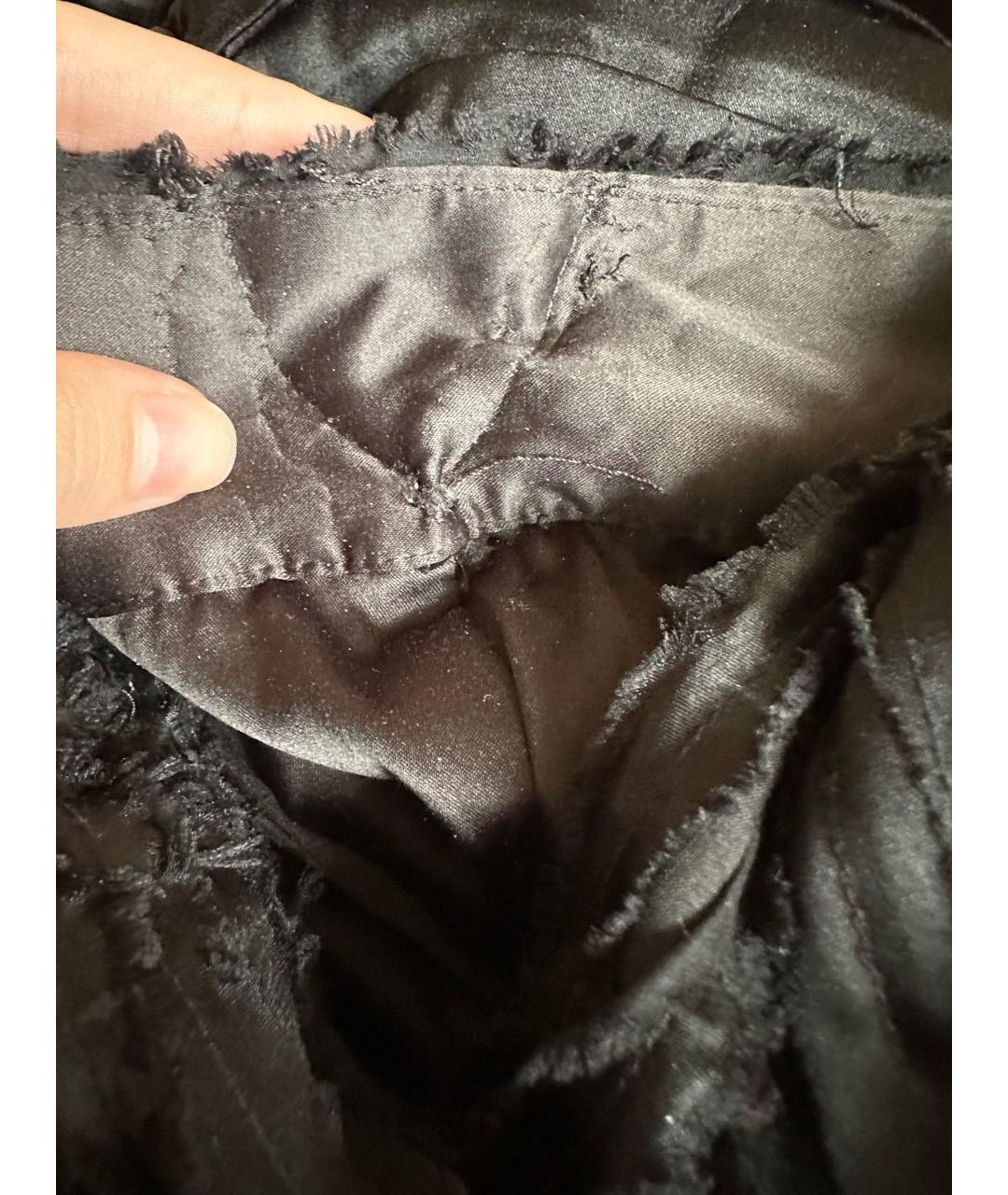 DOLCE&GABBANA Черная шелковая юбка миди, фото 6