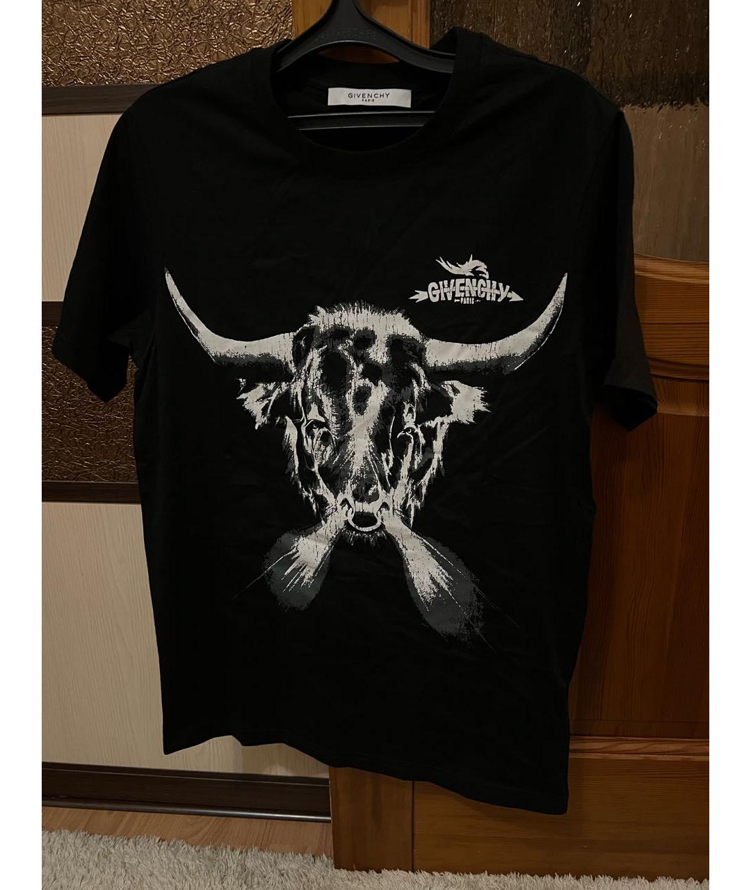 GIVENCHY Черная хлопковая футболка, фото 5