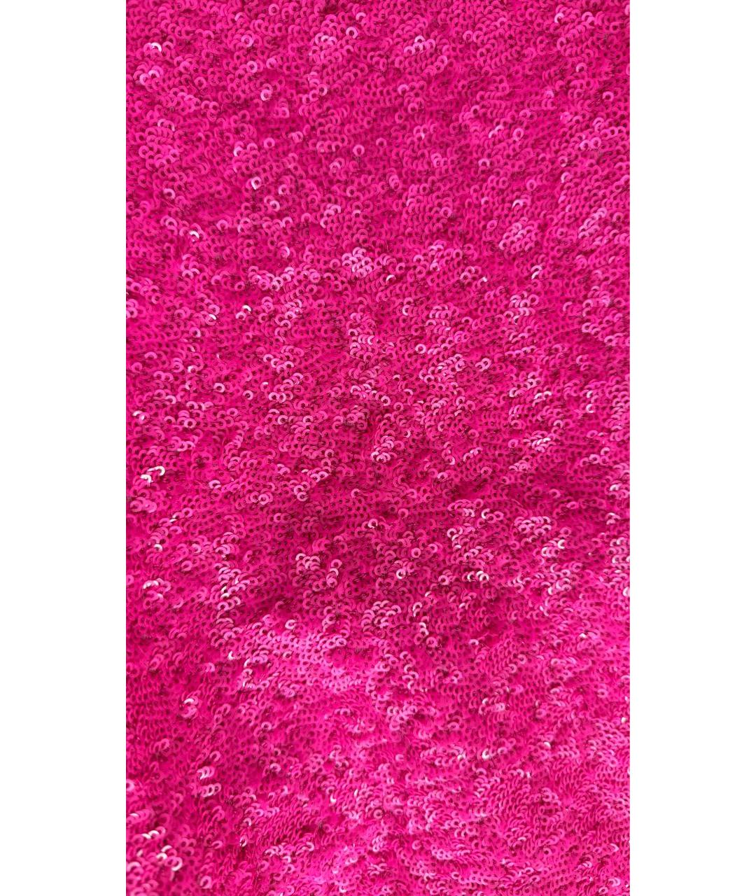 DOLCE&GABBANA Фуксия шелковые брюки узкие, фото 5