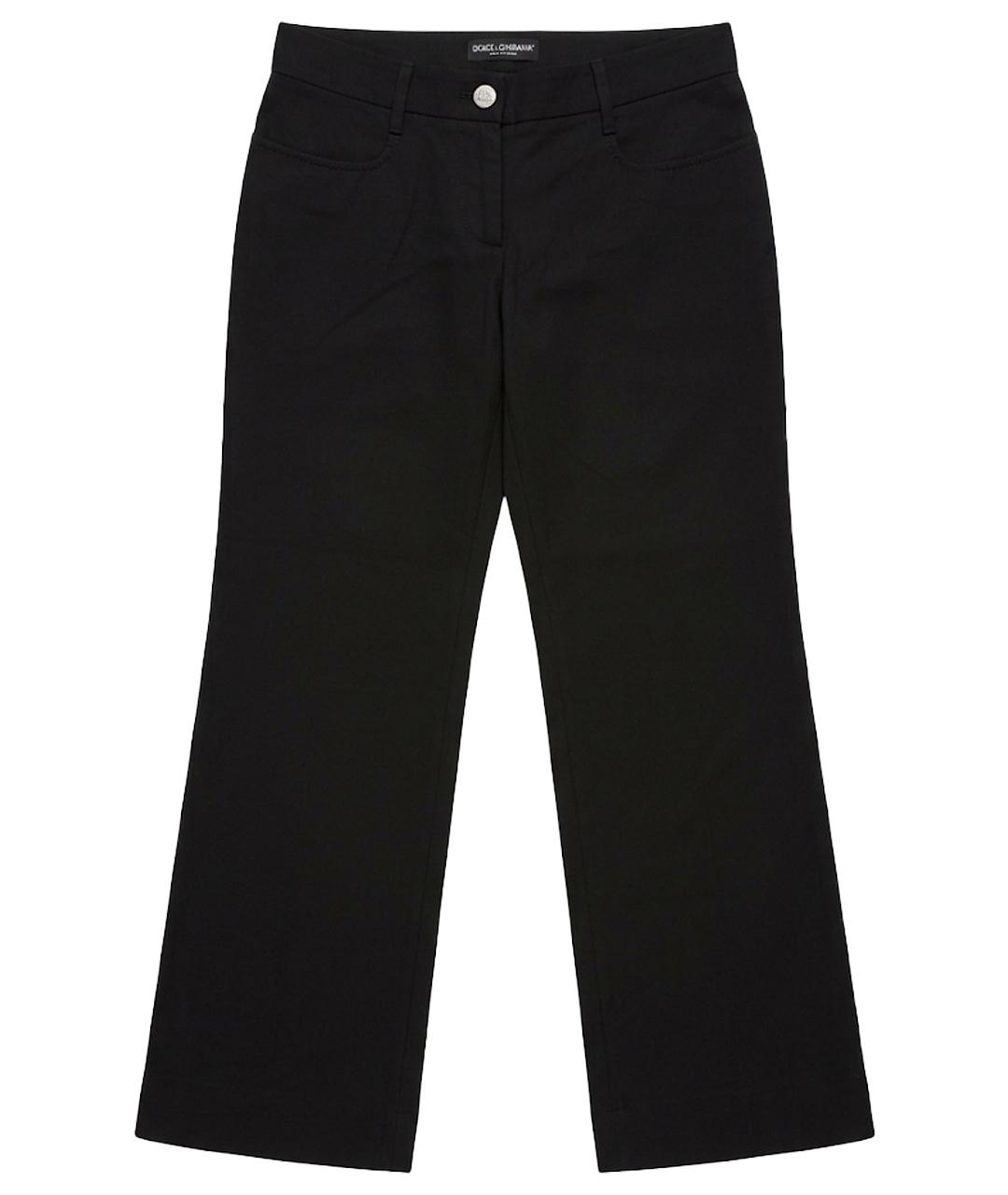 DOLCE&GABBANA Черные прямые брюки, фото 1