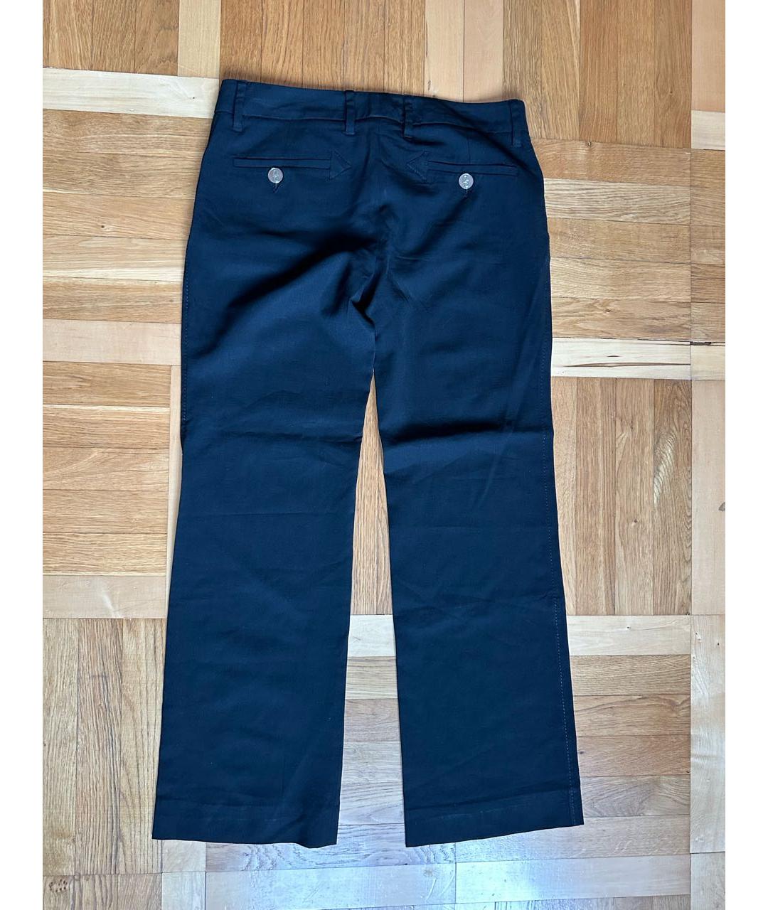 DOLCE&GABBANA Черные прямые брюки, фото 2