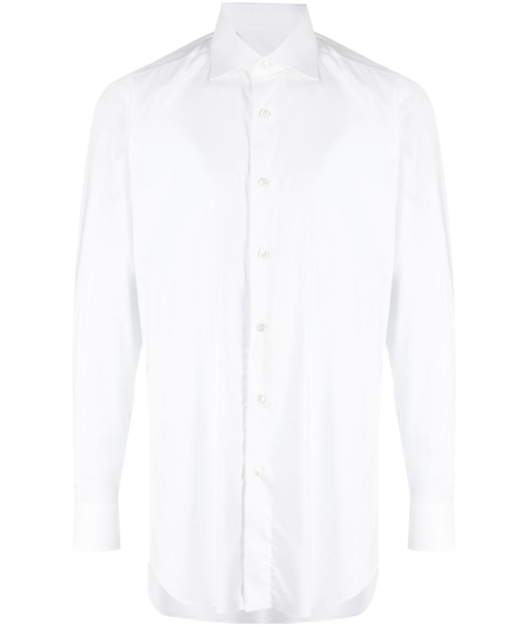 BRIONI Белая хлопковая классическая рубашка, фото 1