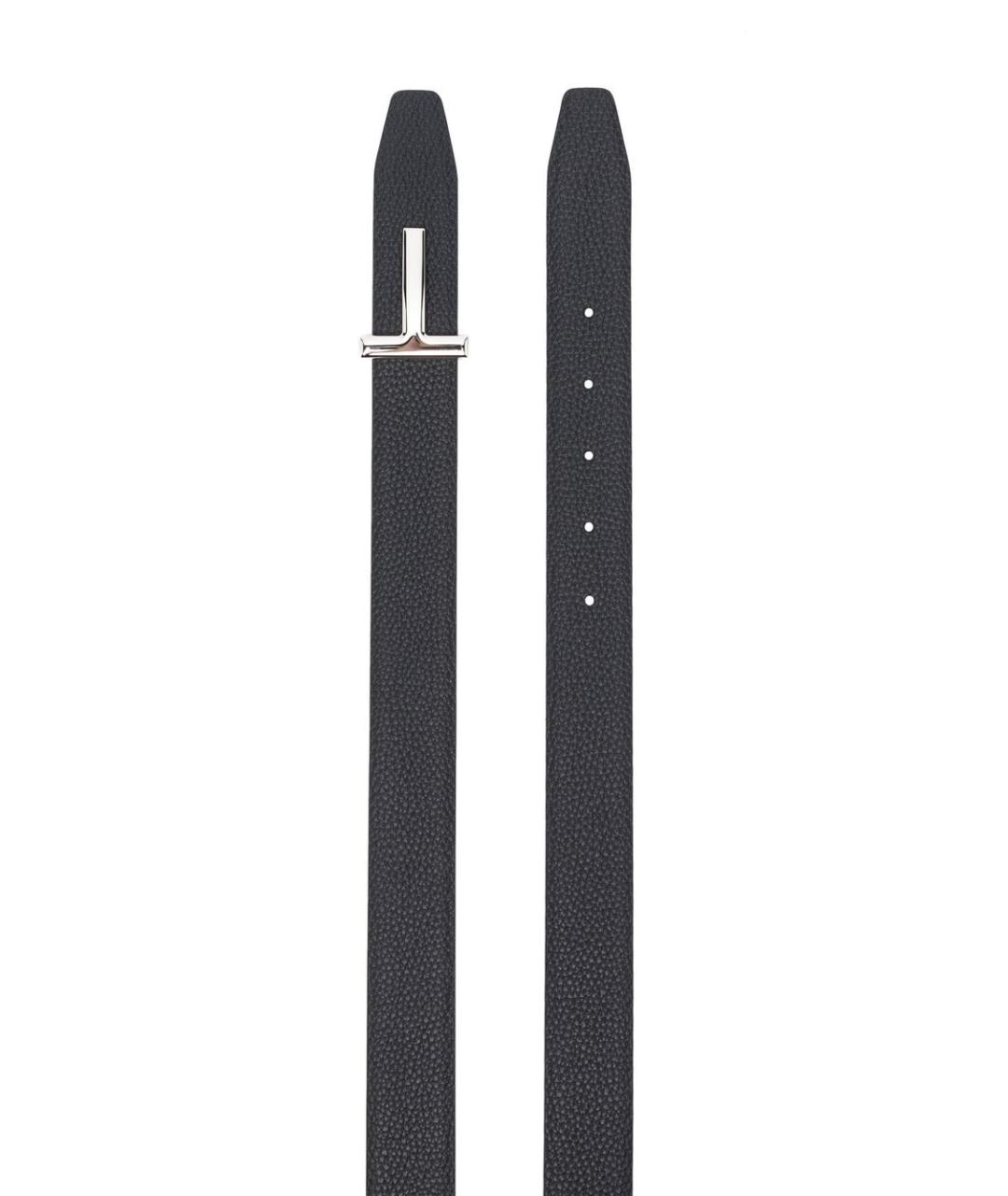 TOM FORD Черный кожаный ремень, фото 2