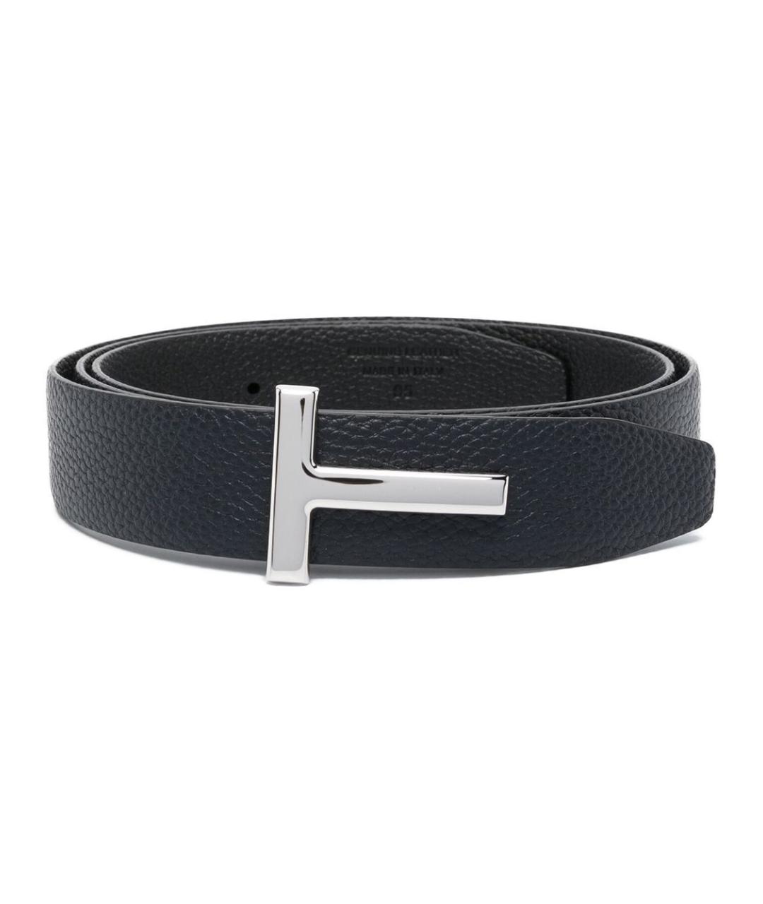 TOM FORD Черный кожаный ремень, фото 1