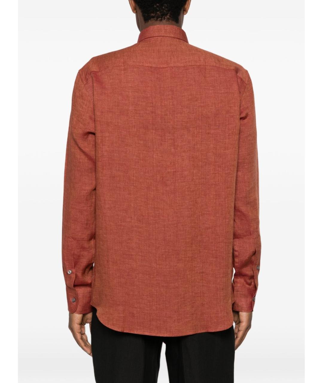 BRIONI Оранжевая кэжуал рубашка, фото 5