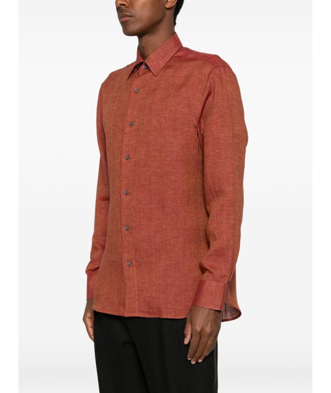 BRIONI Оранжевая кэжуал рубашка, фото 2