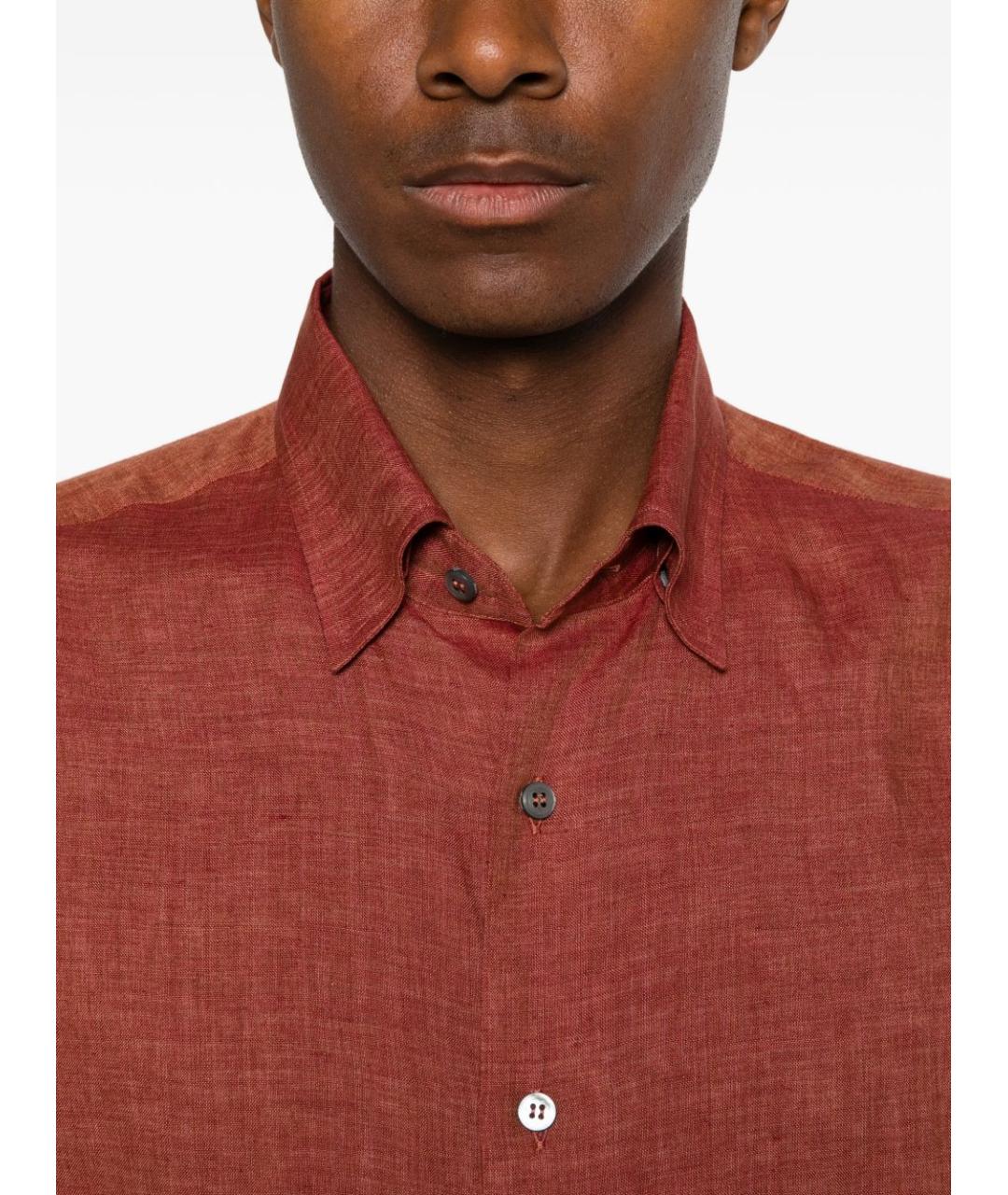 BRIONI Оранжевая кэжуал рубашка, фото 4