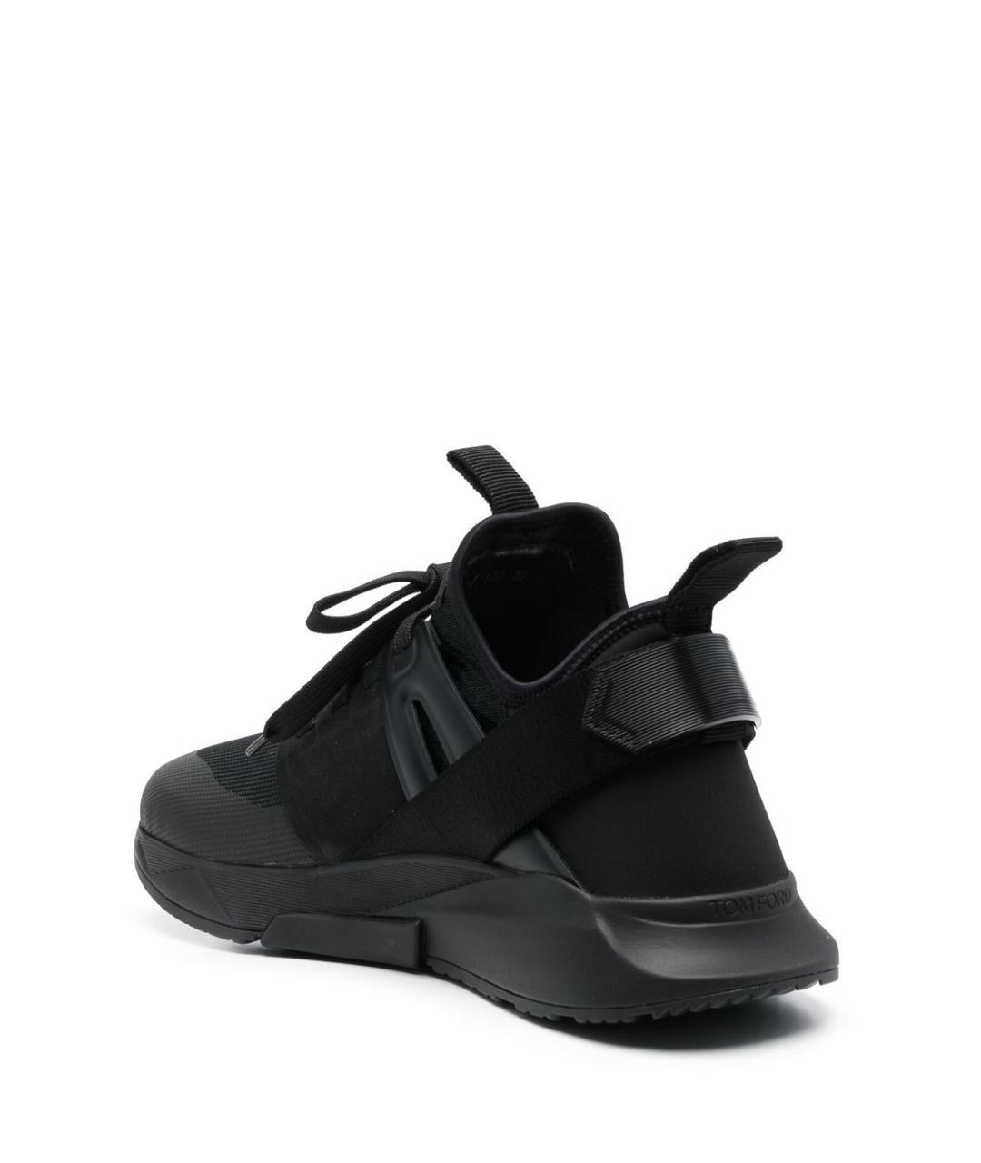 TOM FORD Черные синтетические низкие кроссовки / кеды, фото 4