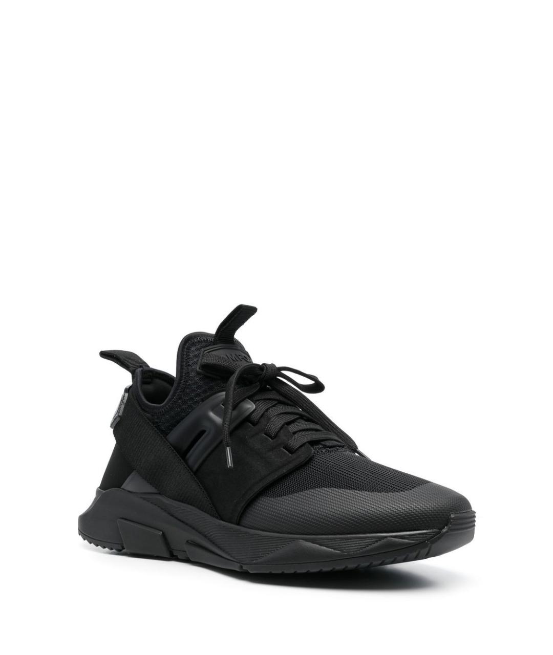 TOM FORD Черные синтетические низкие кроссовки / кеды, фото 2