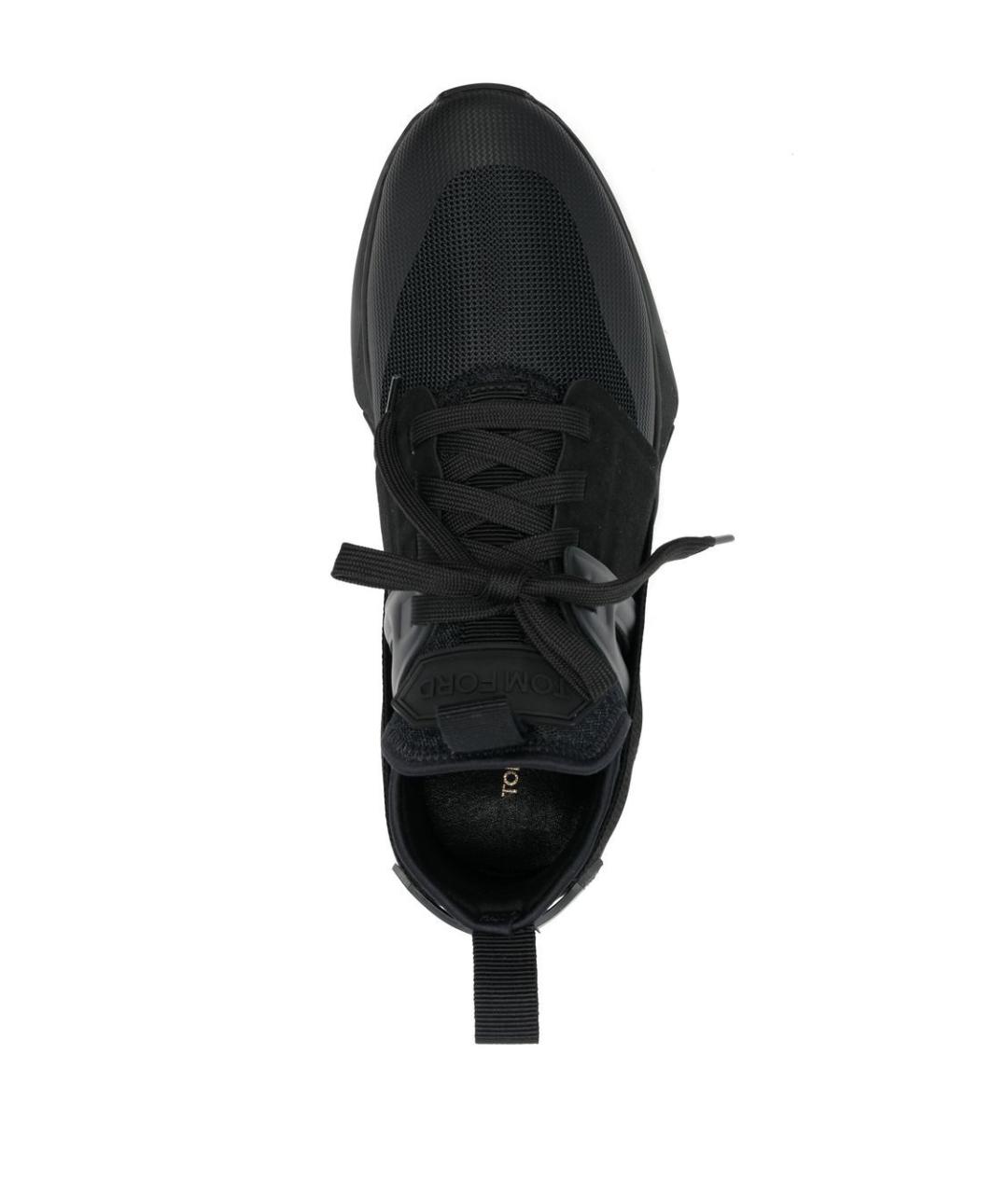 TOM FORD Черные синтетические низкие кроссовки / кеды, фото 3