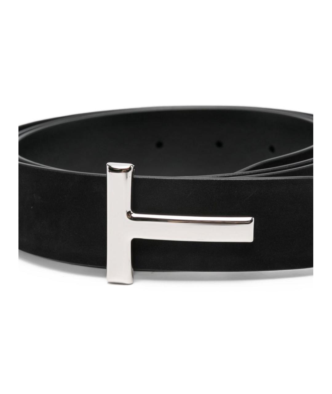 TOM FORD Черный замшевый ремень, фото 3