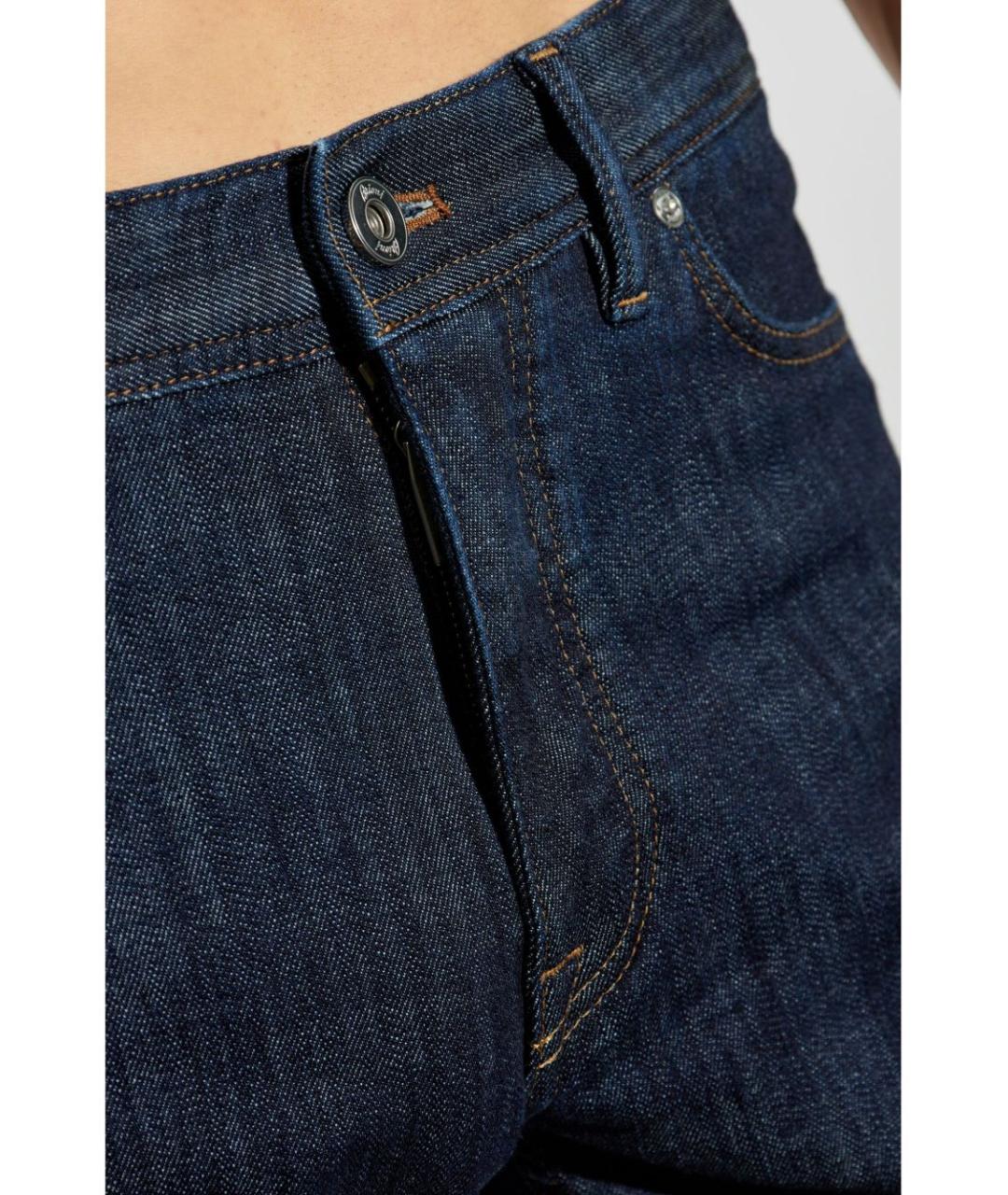 BRIONI Синие хлопковые джинсы скинни, фото 3