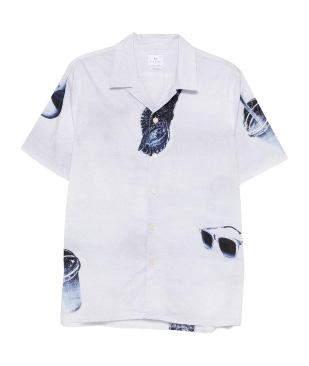 PAUL SMITH Серая хлопковая кэжуал рубашка, фото 1