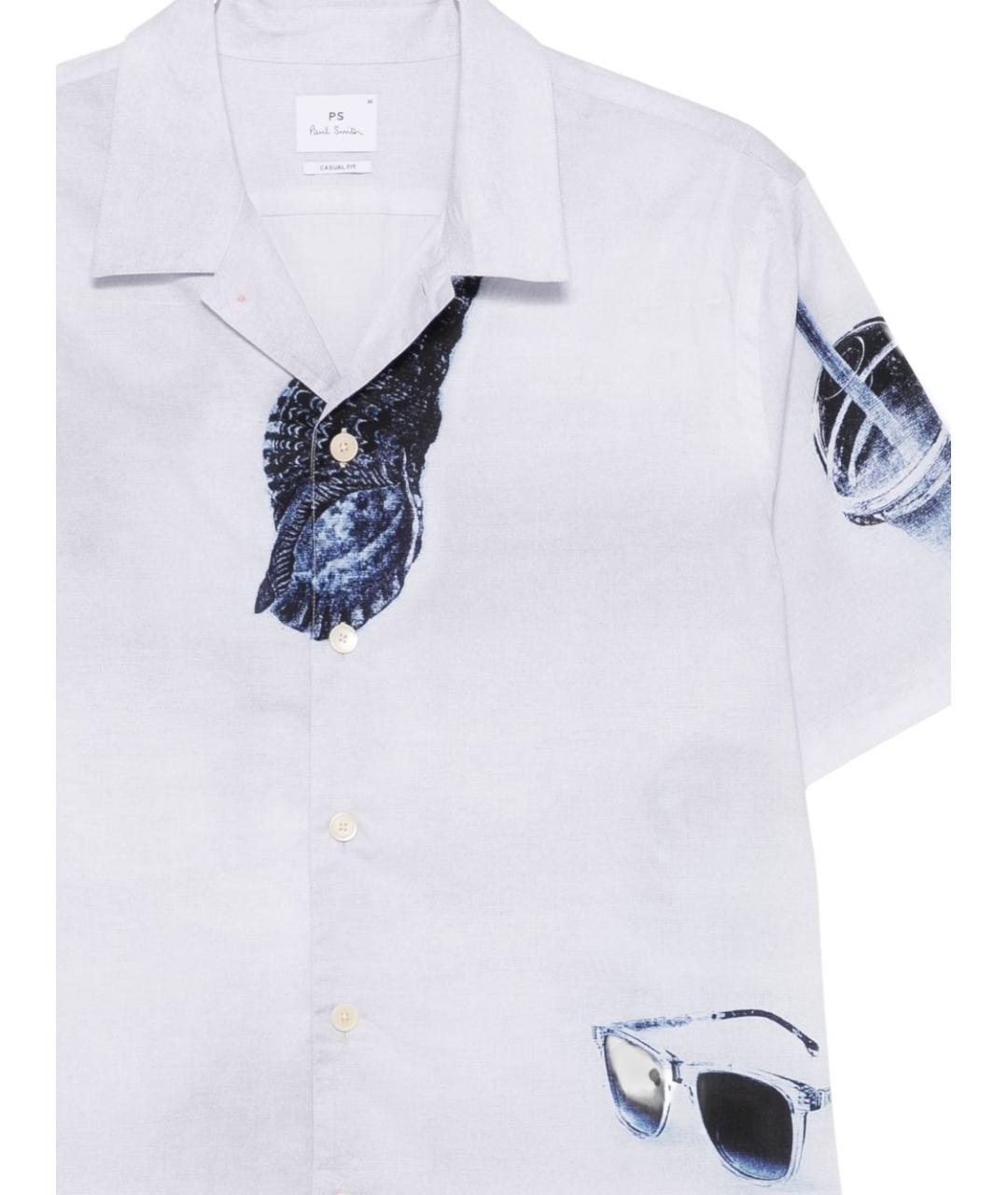 PAUL SMITH Серая хлопковая кэжуал рубашка, фото 3