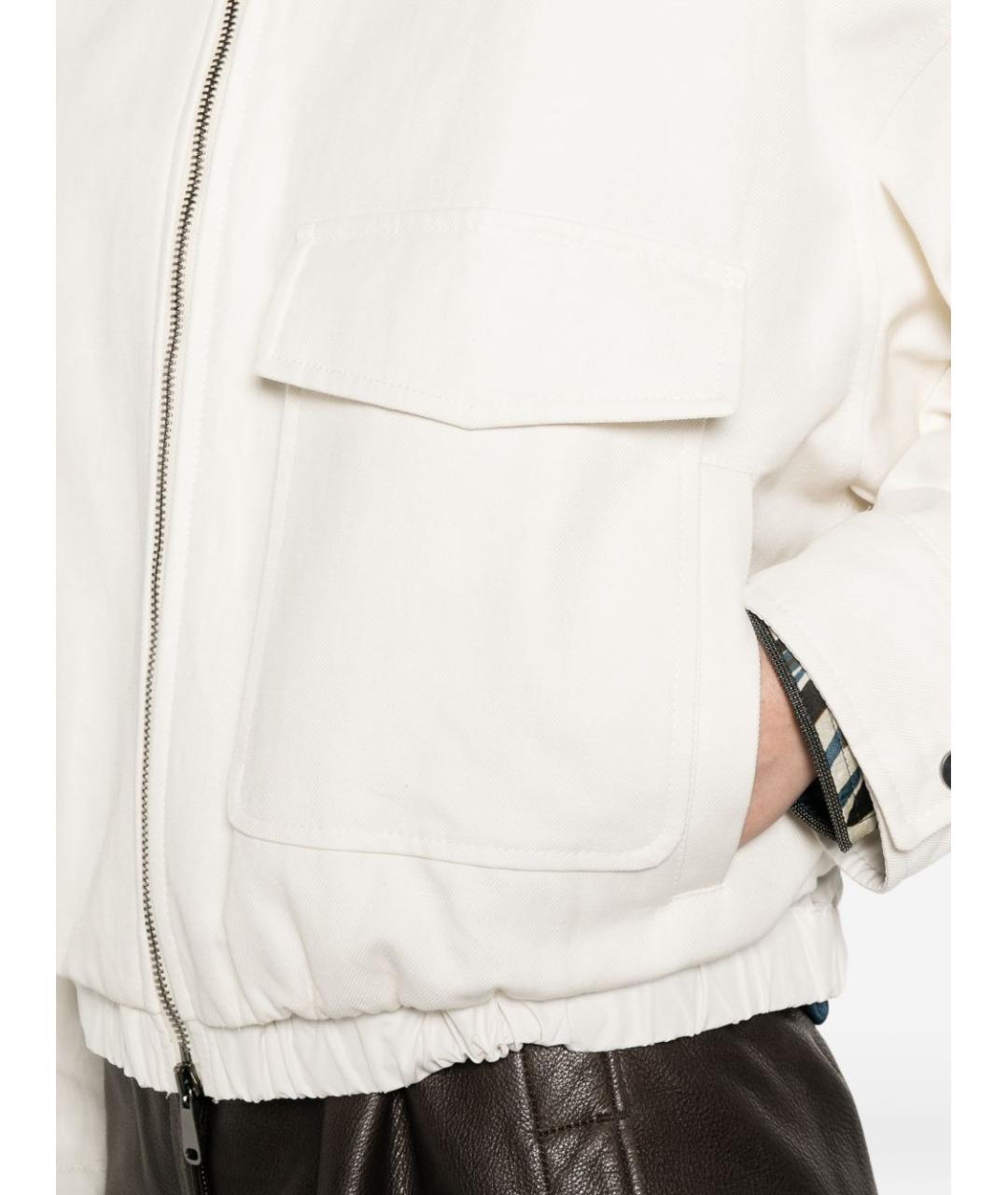 BRUNELLO CUCINELLI Бежевая хлопковая куртка, фото 4