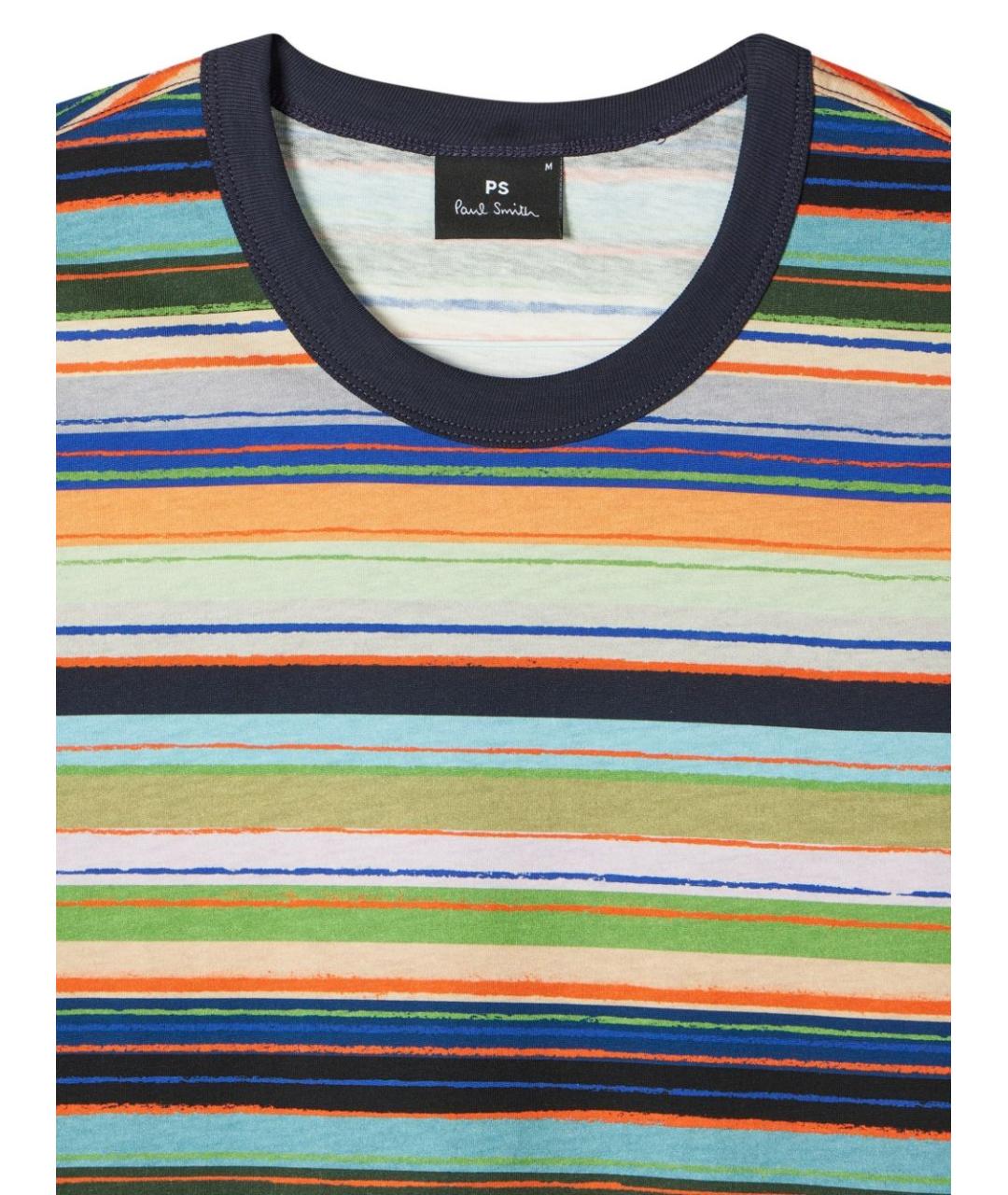 PAUL SMITH Мульти хлопковая футболка, фото 2