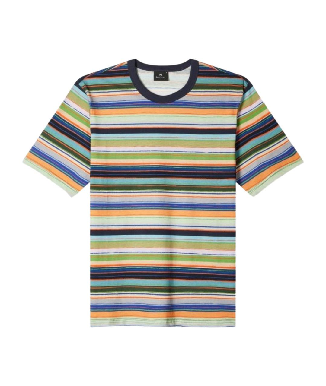 PAUL SMITH Мульти хлопковая футболка, фото 1