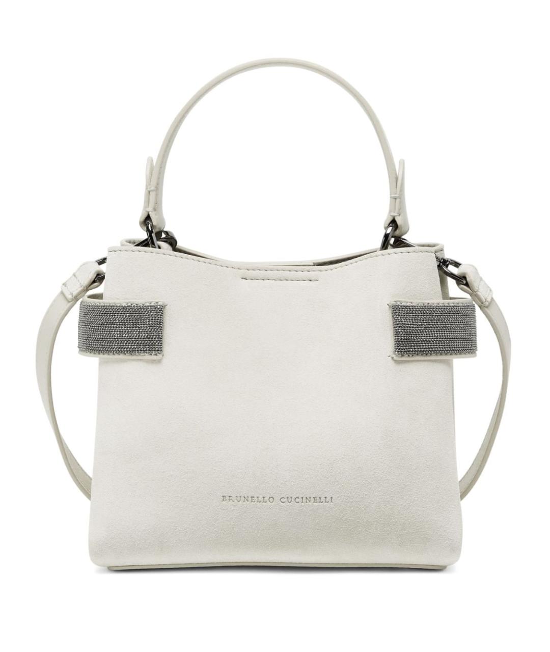 BRUNELLO CUCINELLI Бежевая кожаная сумка тоут, фото 1
