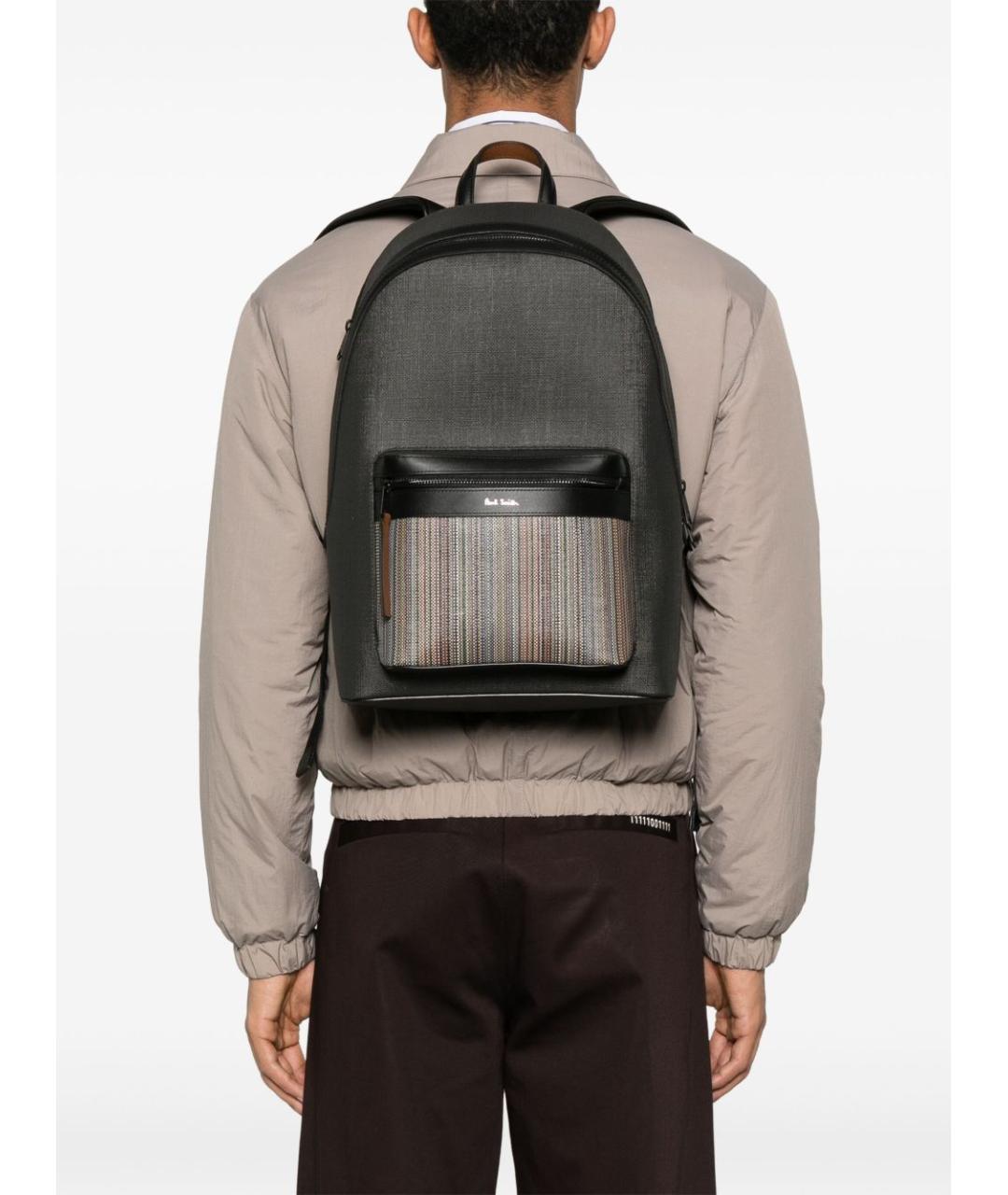 PAUL SMITH Черный рюкзак, фото 5