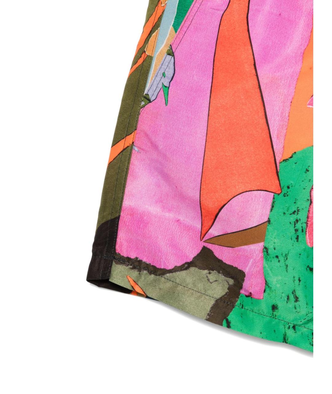 PAUL SMITH Мульти полиэстеровые шорты, фото 2