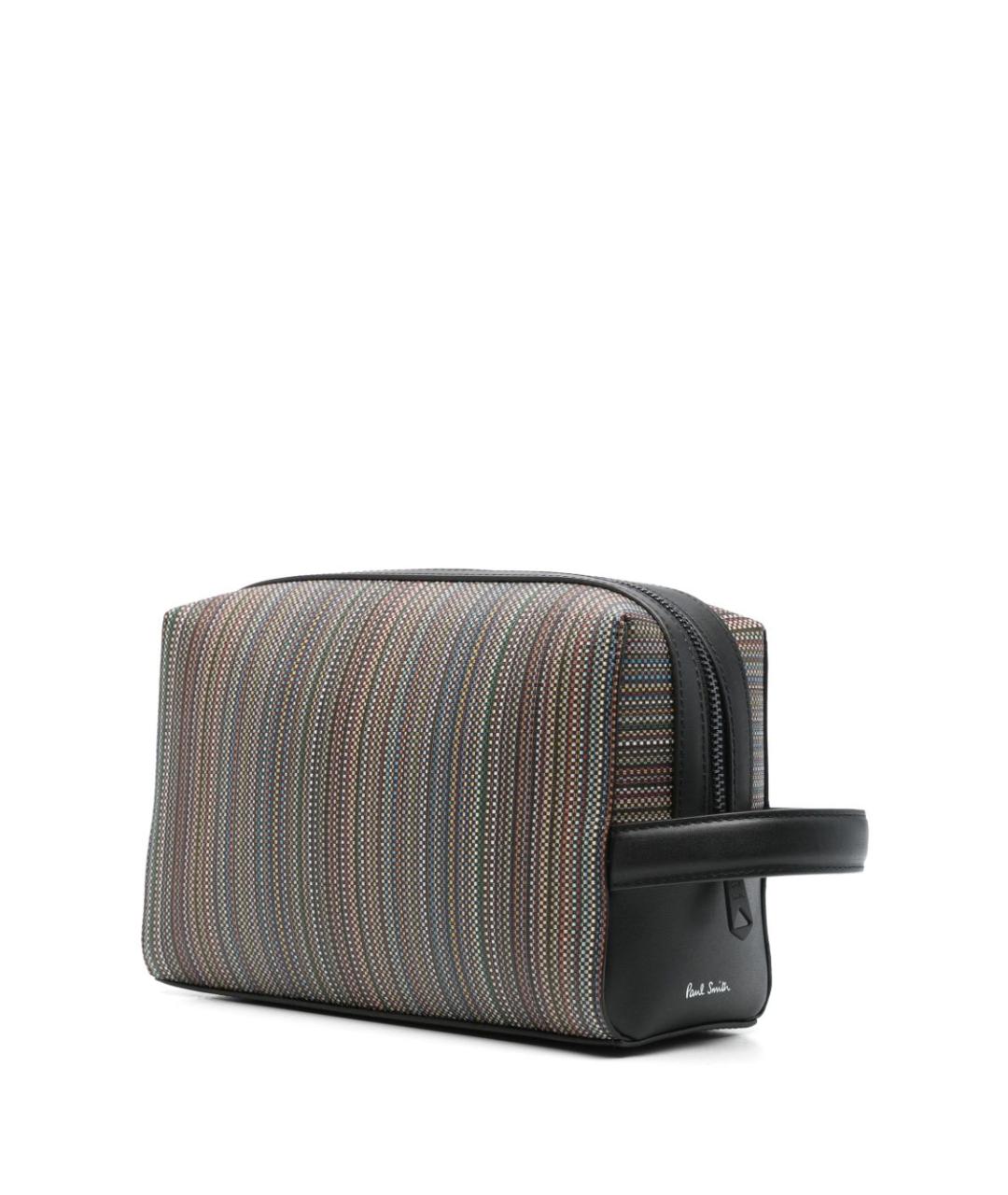 PAUL SMITH Черная кожаная барсетка, фото 3
