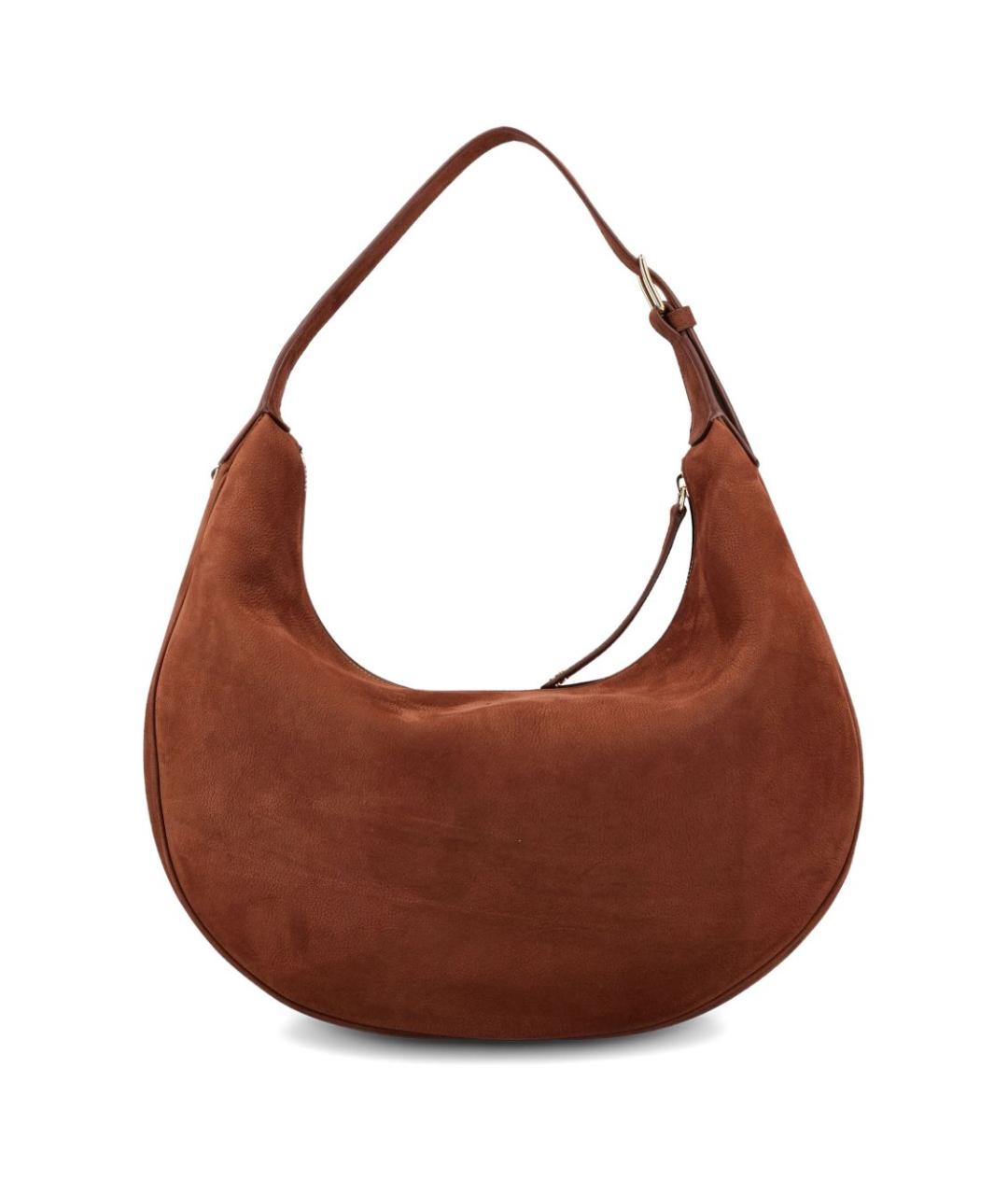 CELINE Коричневая кожаная сумка через плечо, фото 4