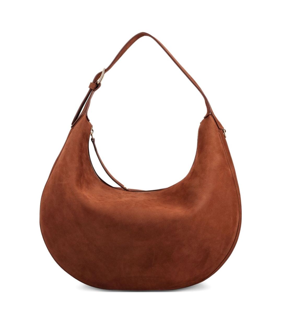 CELINE Коричневая кожаная сумка через плечо, фото 1