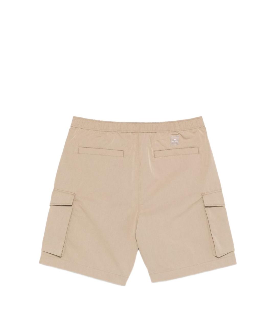 PAUL SMITH Бежевые хлопковые шорты, фото 3