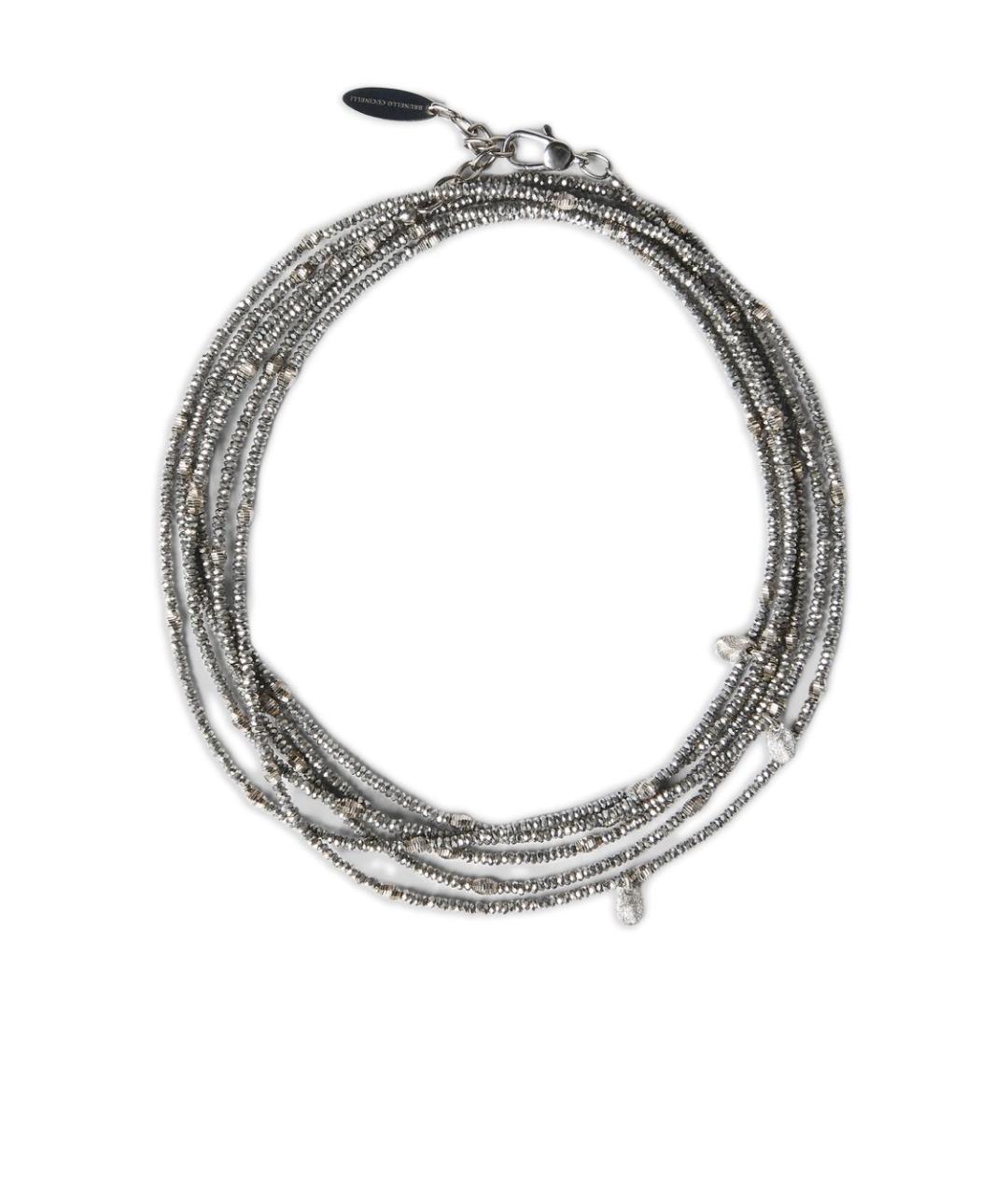 BRUNELLO CUCINELLI Серебрянный металлический браслет, фото 1