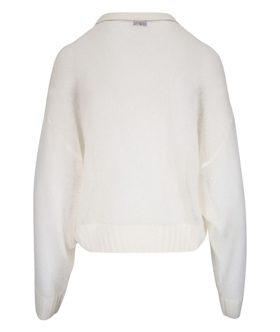 BRUNELLO CUCINELLI Белый шерстяной джемпер / свитер, фото 2