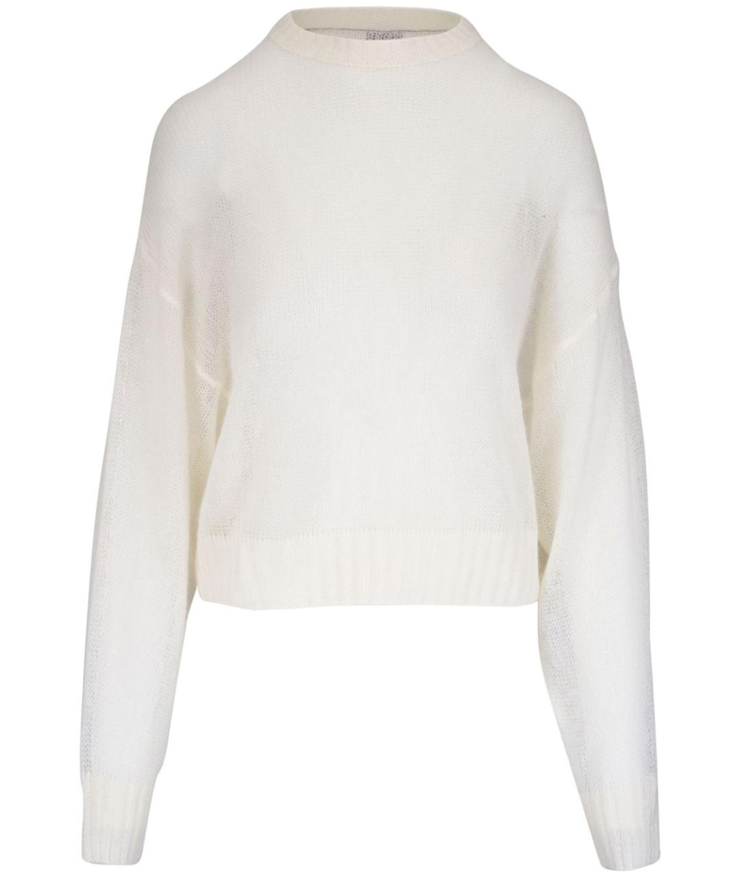 BRUNELLO CUCINELLI Белый шерстяной джемпер / свитер, фото 1