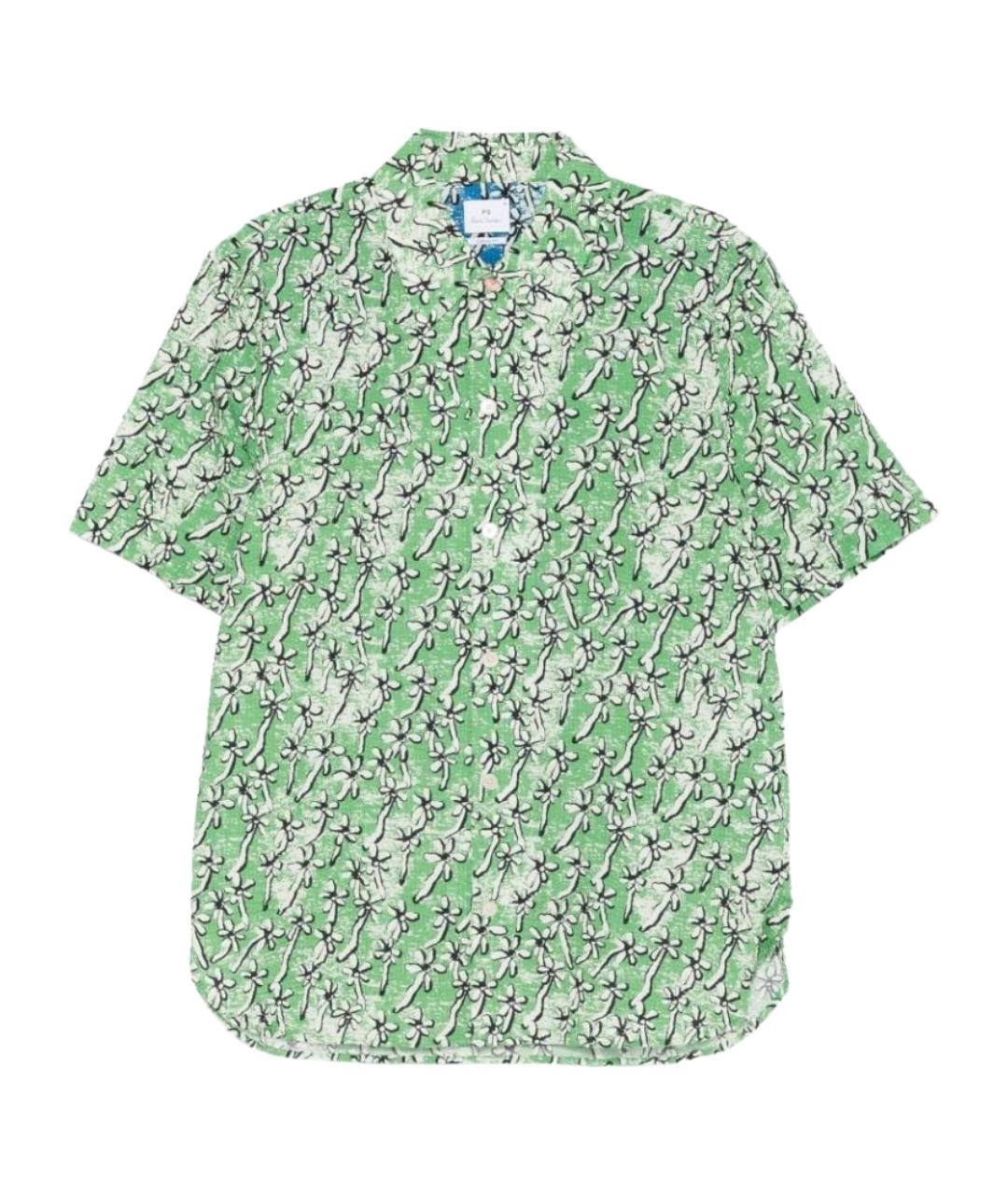 PAUL SMITH Зеленая хлопковая кэжуал рубашка, фото 1