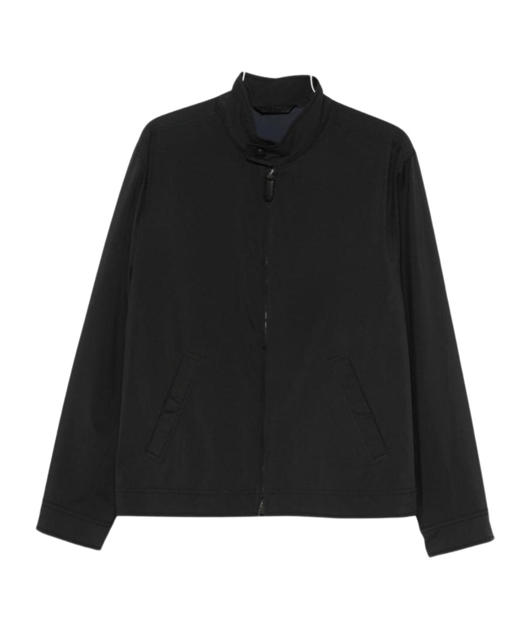 BRIONI Темно-синяя полиамидовая куртка, фото 1