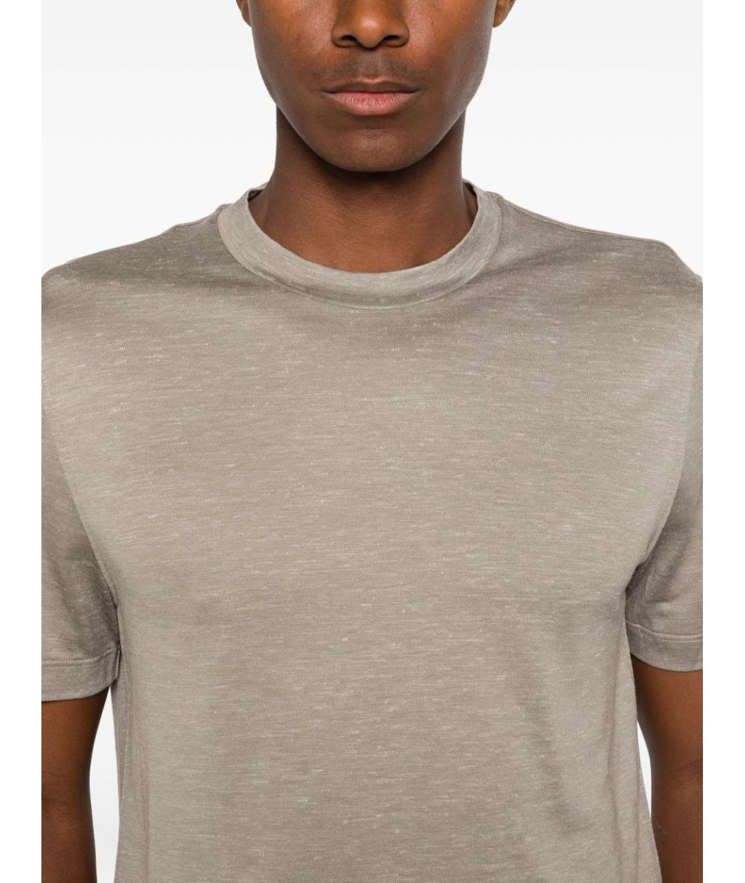 BRIONI Хаки футболка, фото 2