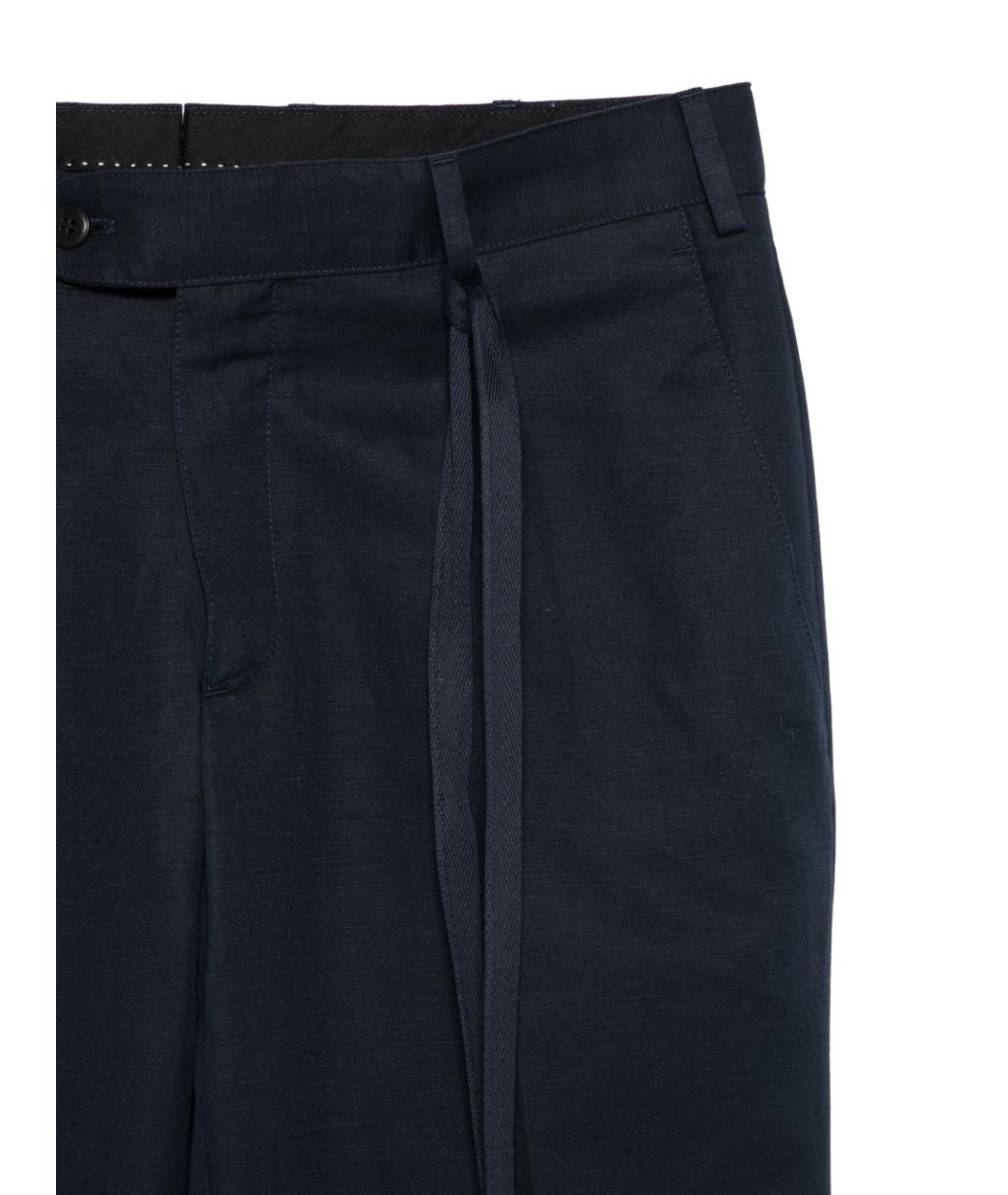 BRIONI Синие хлопковые повседневные брюки, фото 3