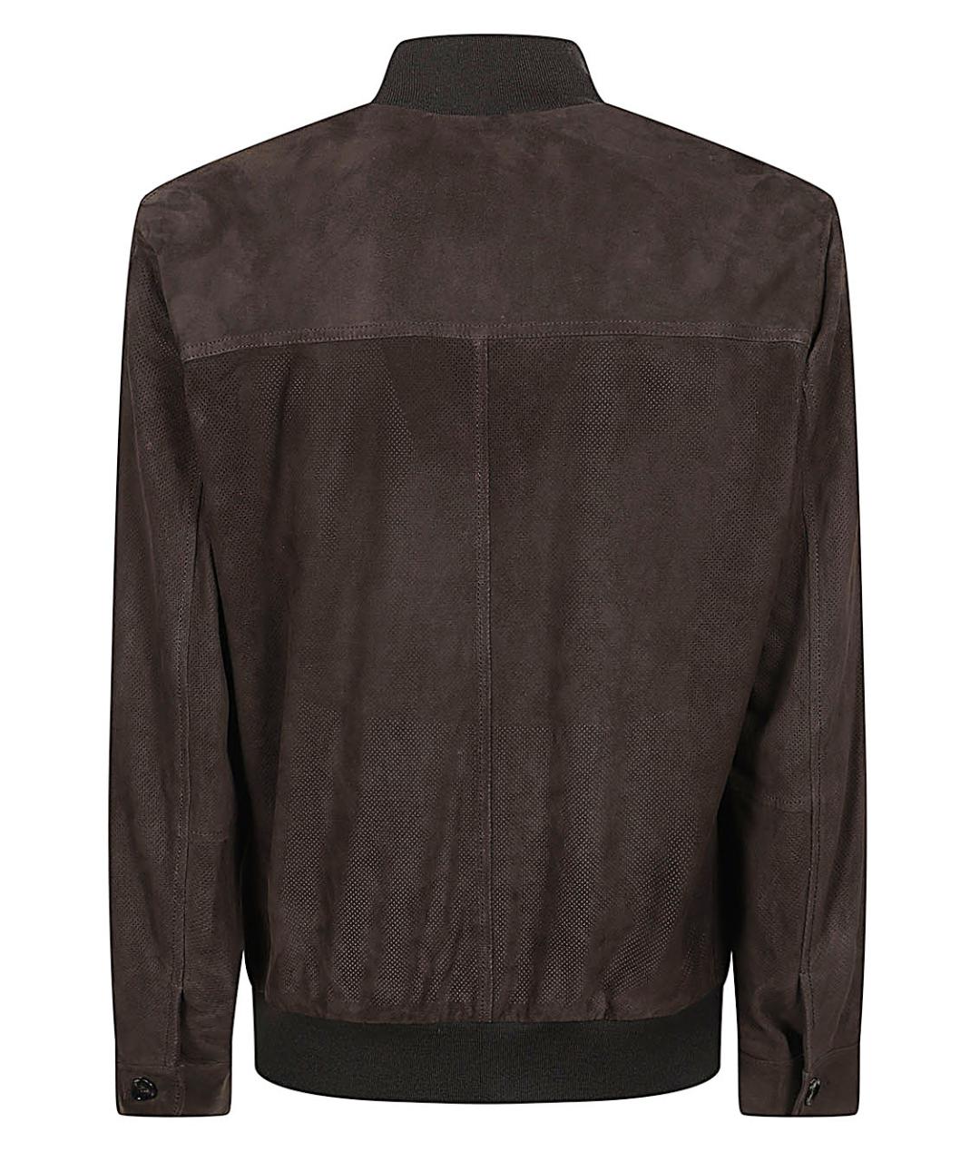 BRIONI Коричневая замшевая куртка, фото 2