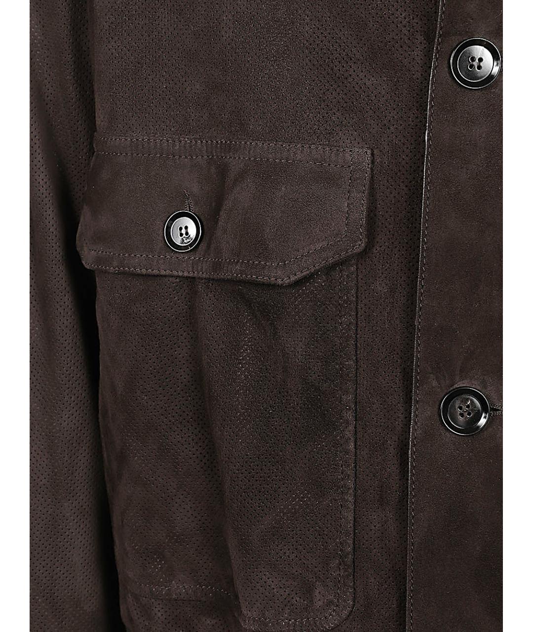 BRIONI Коричневая замшевая куртка, фото 3