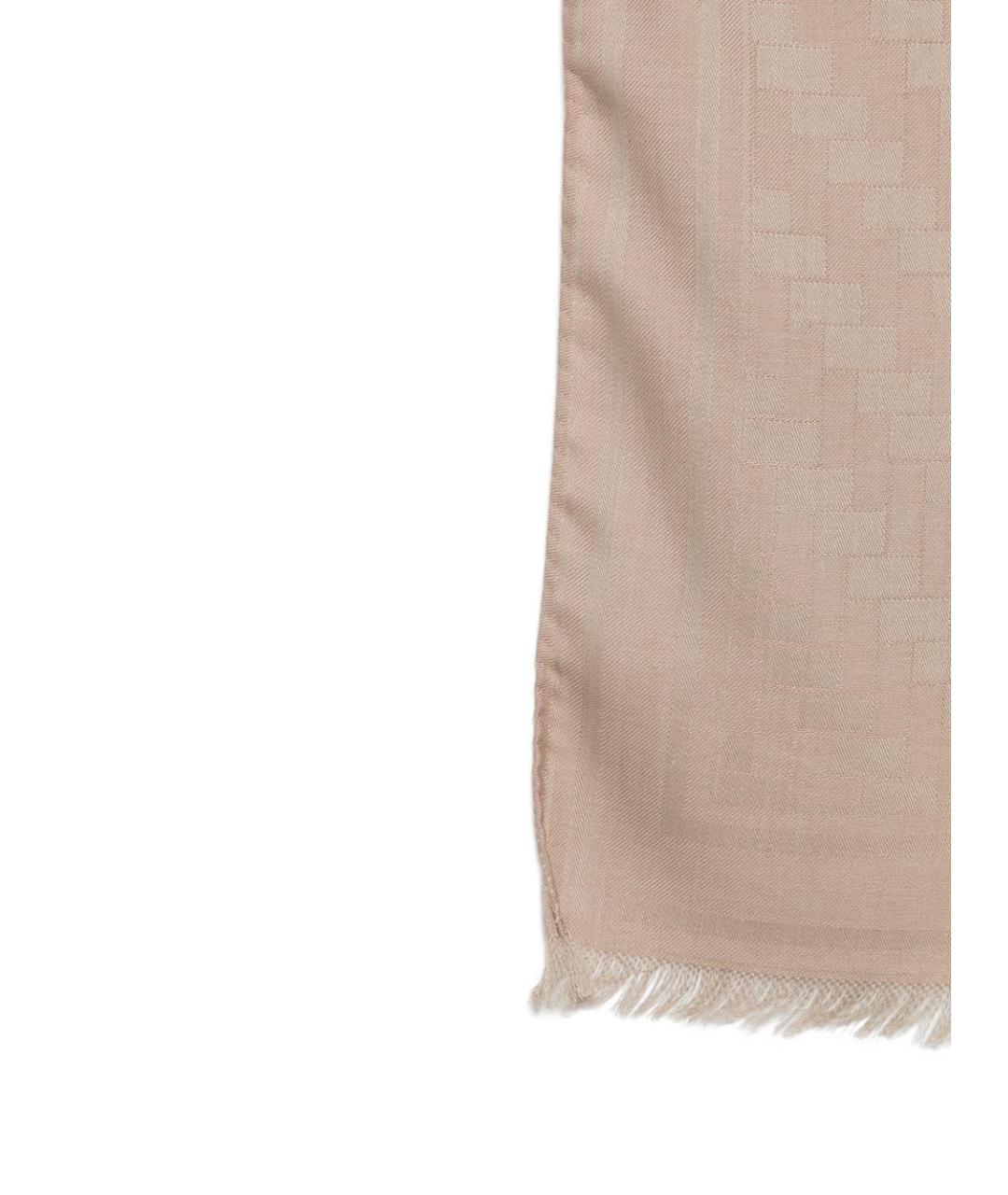BRIONI Бежевый кашемировый шарф, фото 3