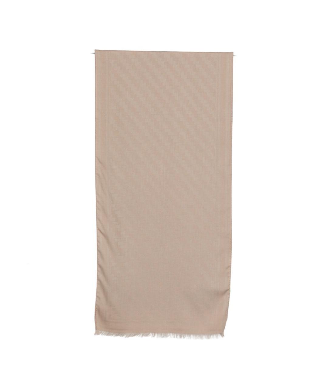 BRIONI Бежевый кашемировый шарф, фото 1