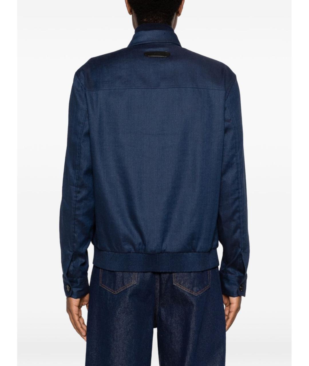 BRIONI Синяя шерстяная куртка, фото 5