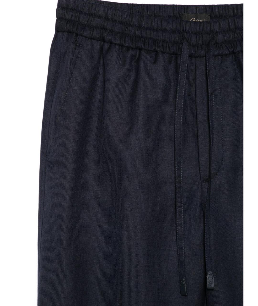 BRIONI Синие повседневные брюки, фото 3