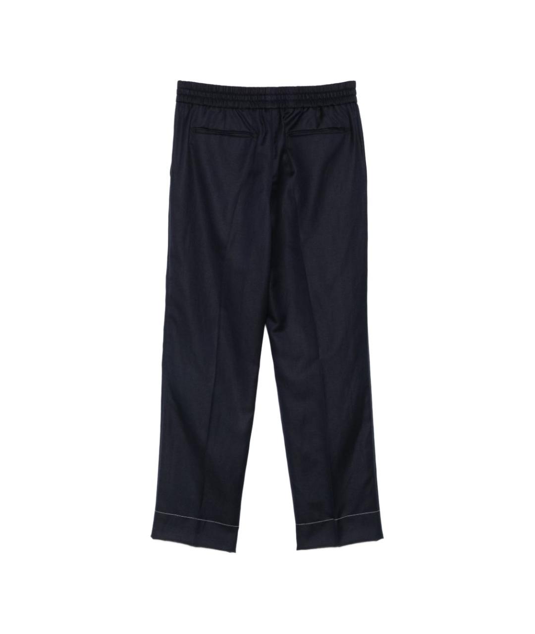 BRIONI Синие повседневные брюки, фото 2