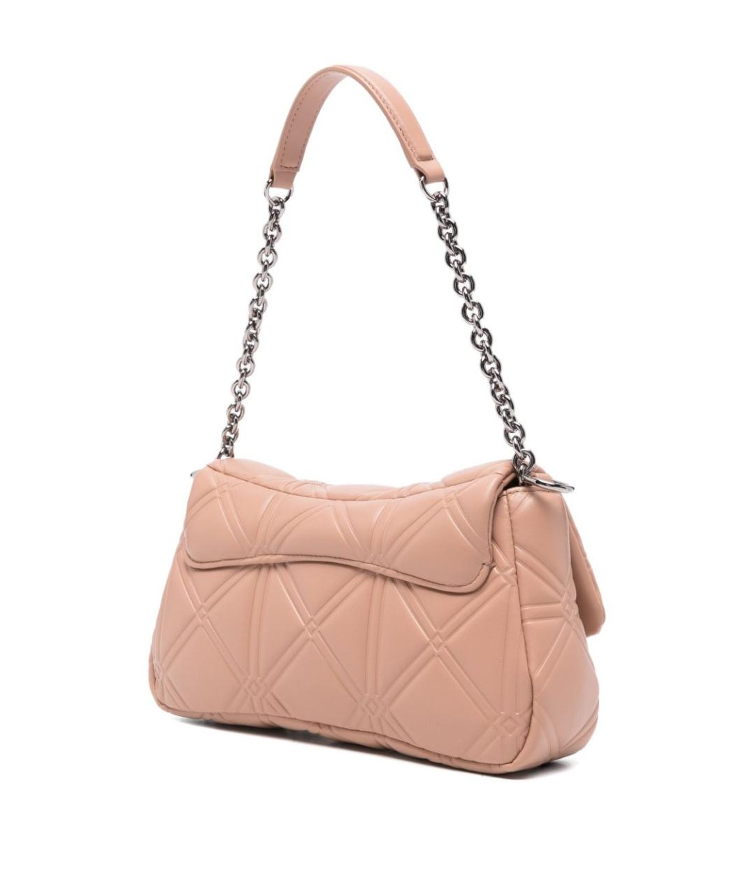 EMPORIO ARMANI Розовая кожаная сумка через плечо, фото 2